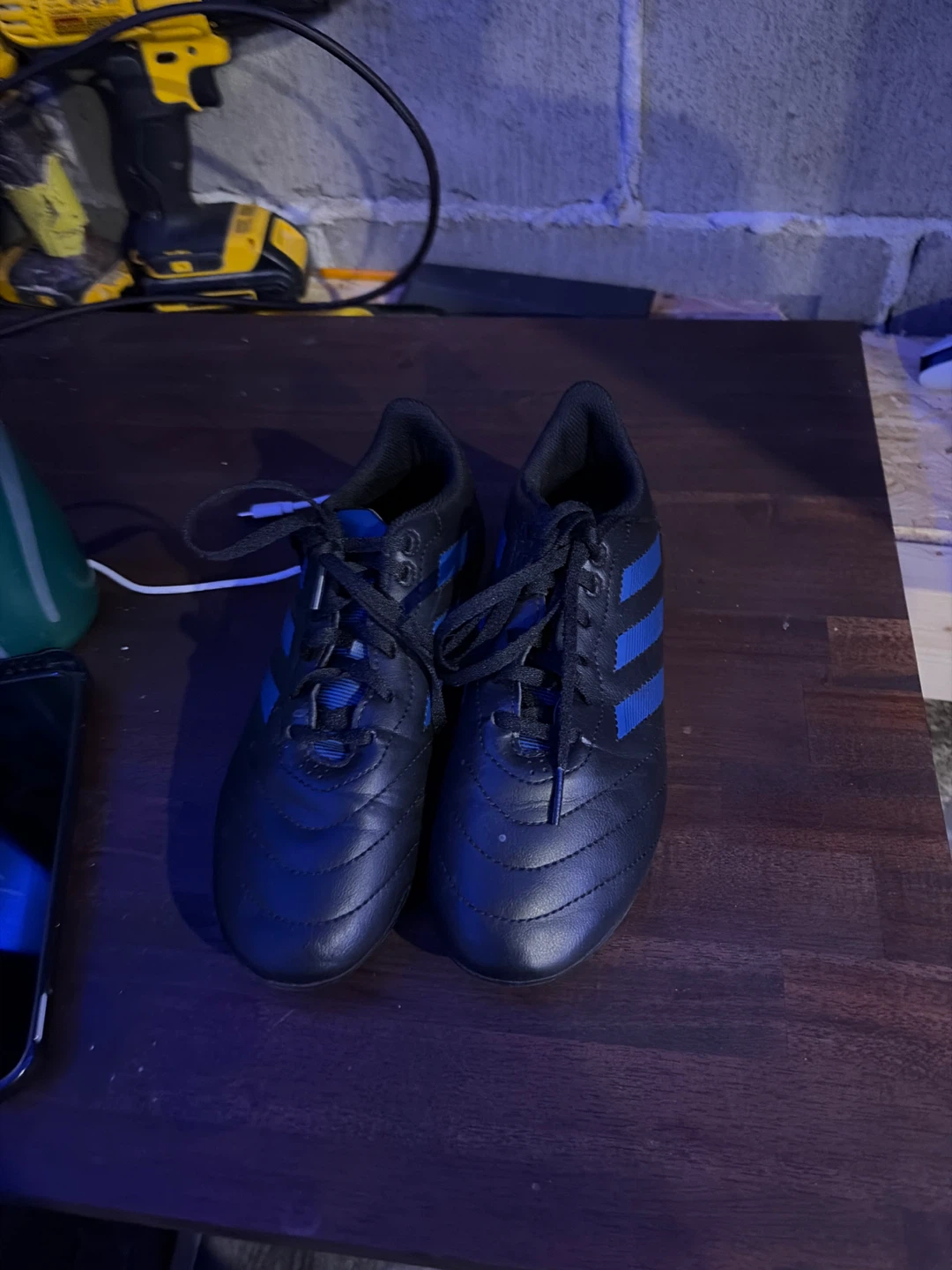 Adidas Soccer Cleats Black/Blue