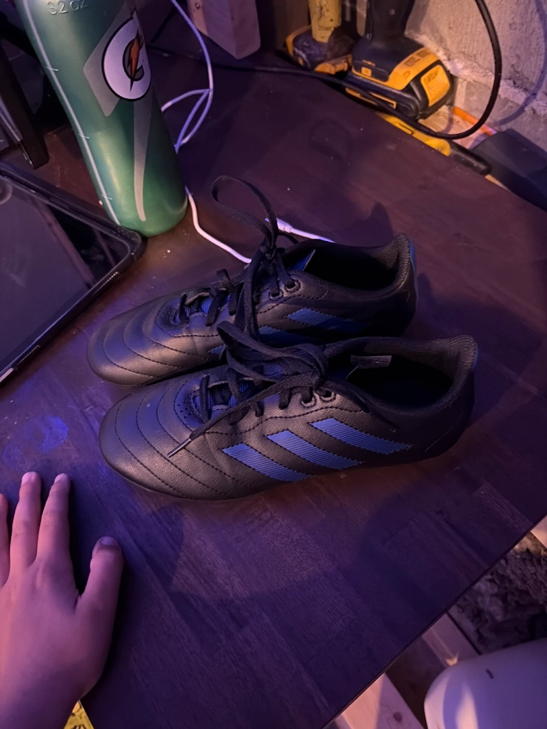 Adidas Soccer Cleats Black/Blue - photo 2