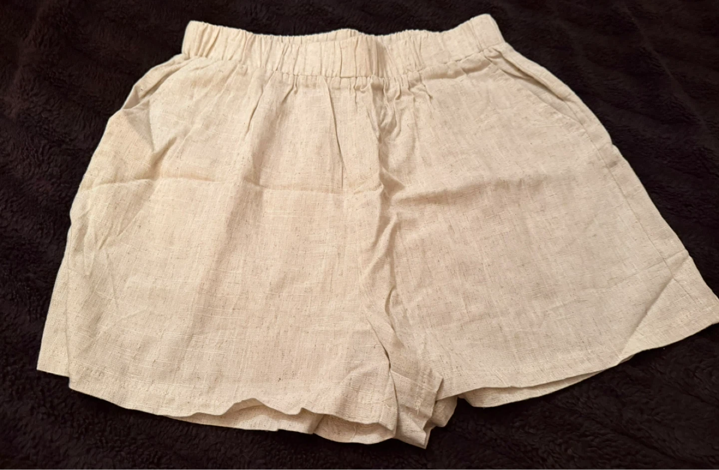 Linen Shorts - Beige
