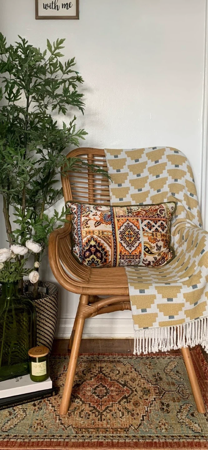 Rattan accent chair/ desk chair - Queens Village