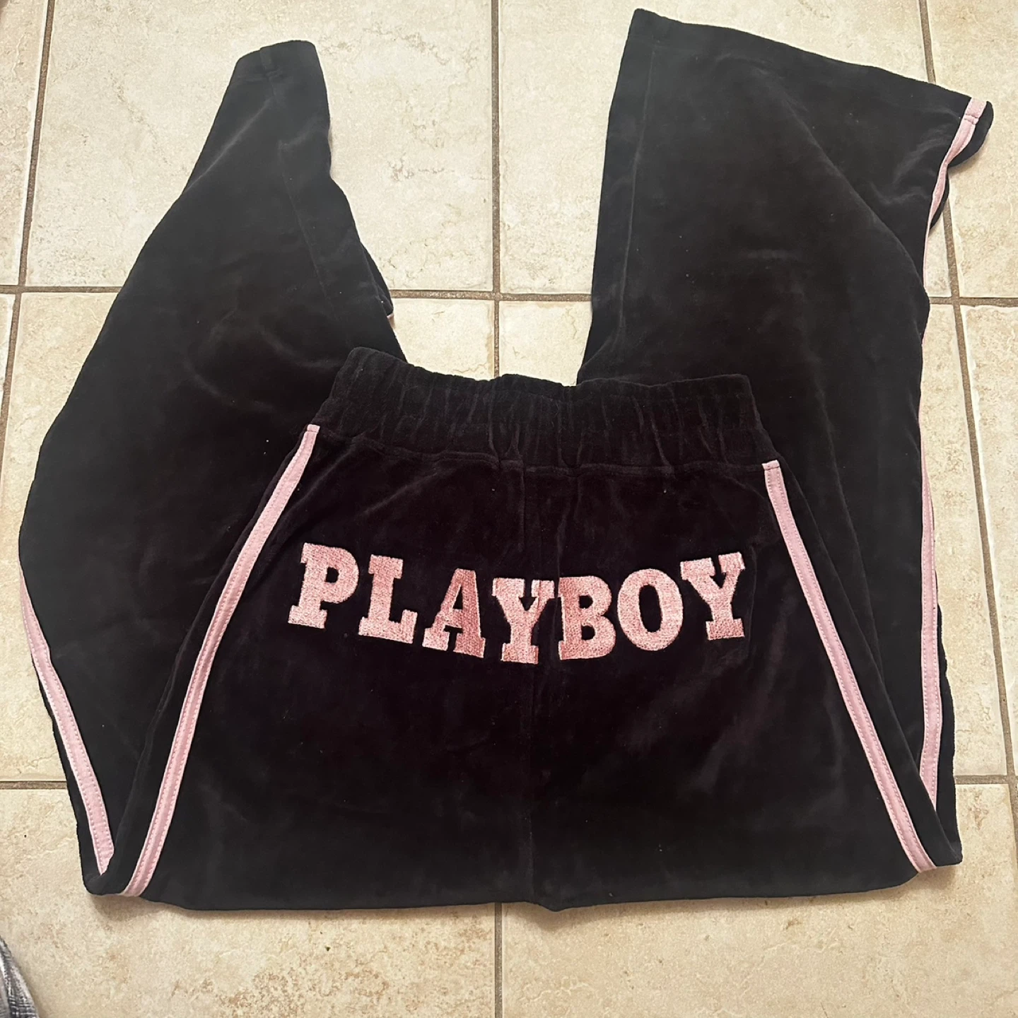 Missguided Playboy Velour Track Pants US 4 - photo 2