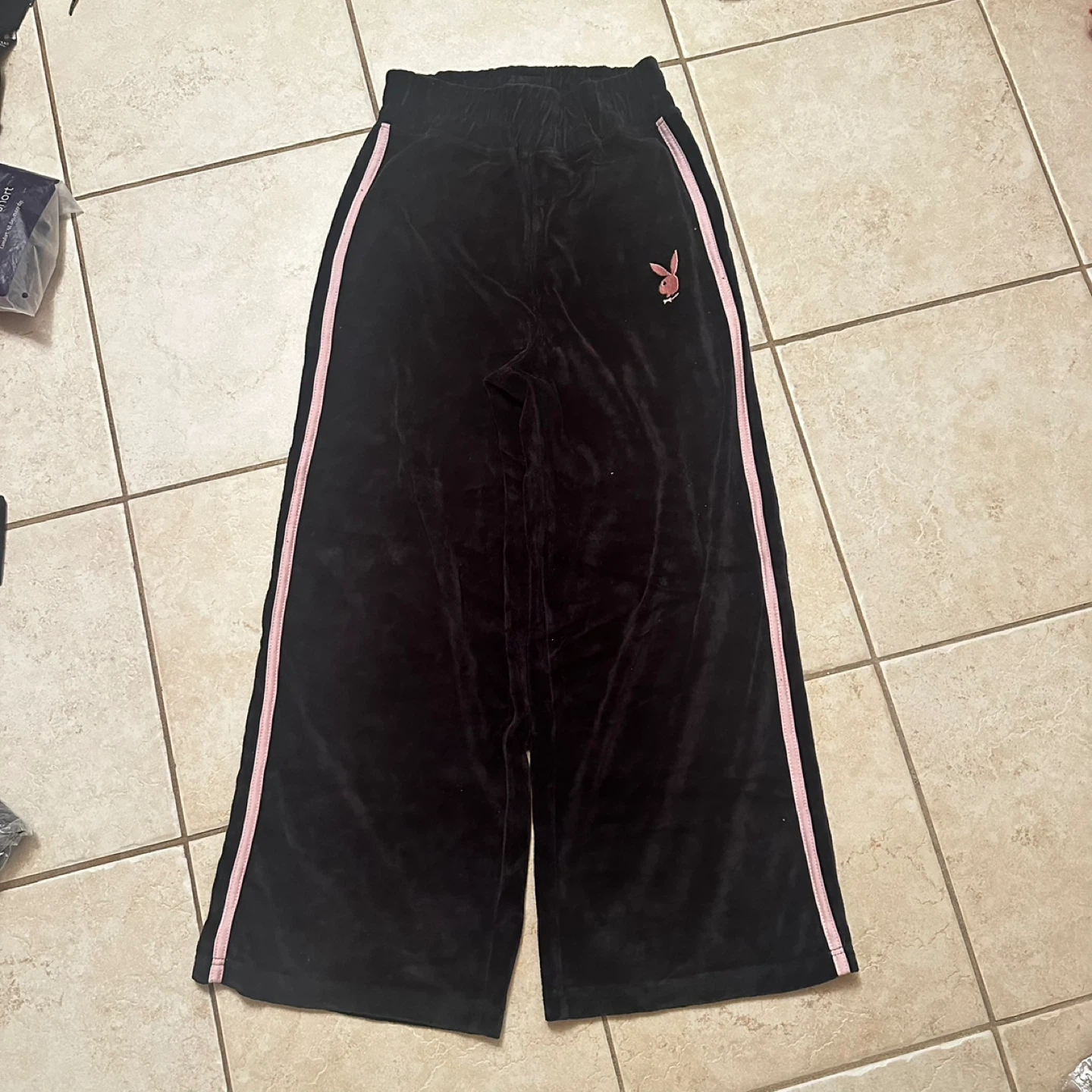Missguided Playboy Velour Track Pants US 4 - photo 3
