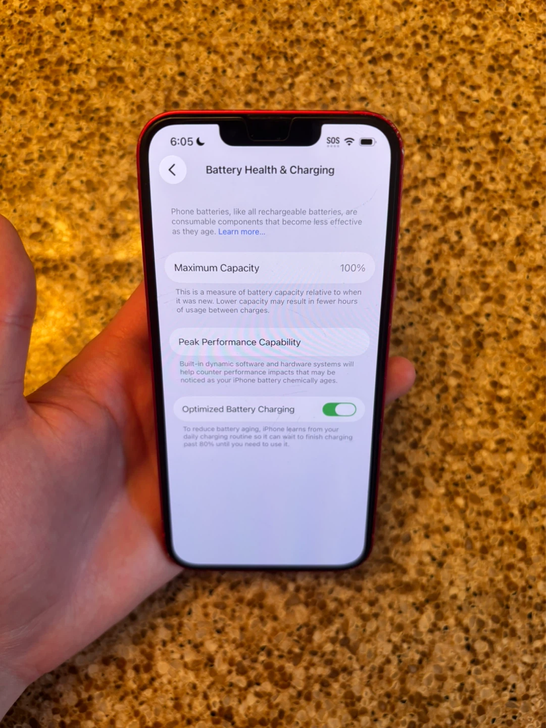 iPhone 13 100% Battery Red 128 GB - photo 2