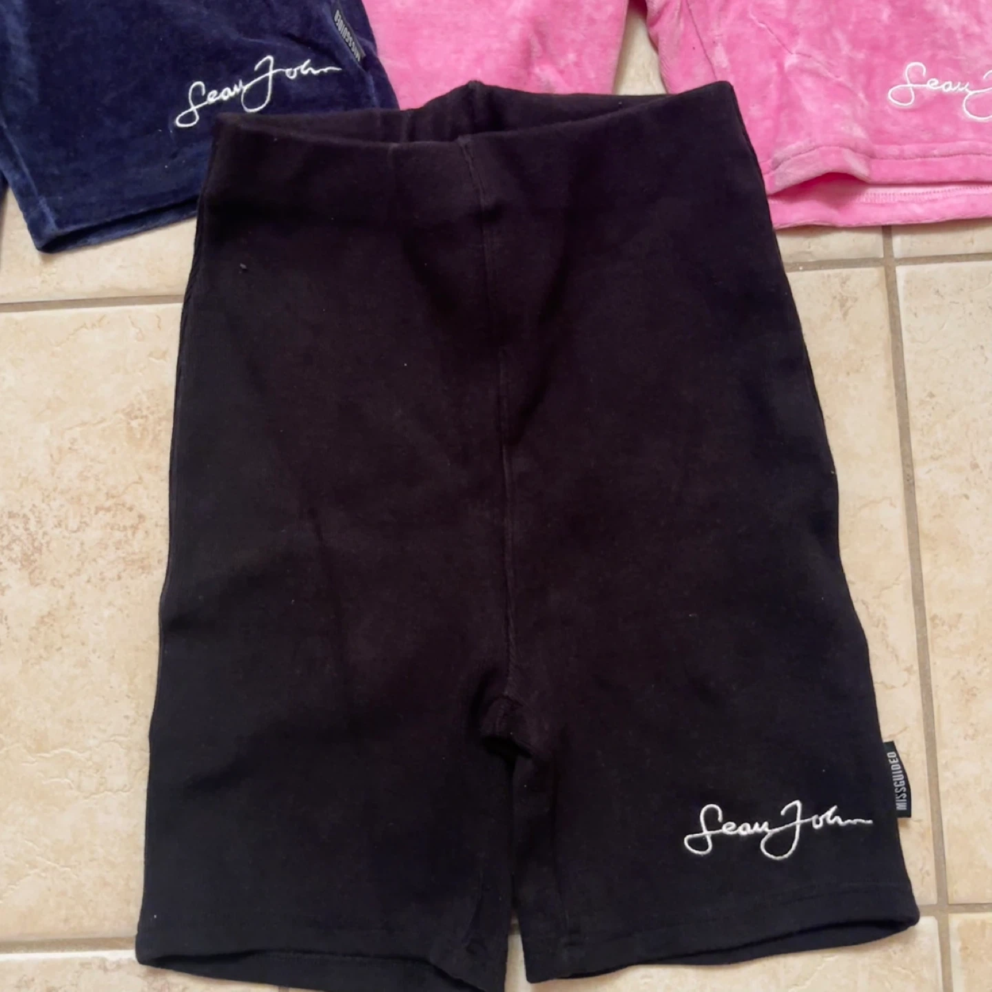Velour Cycling Biker Shorts - photo 2