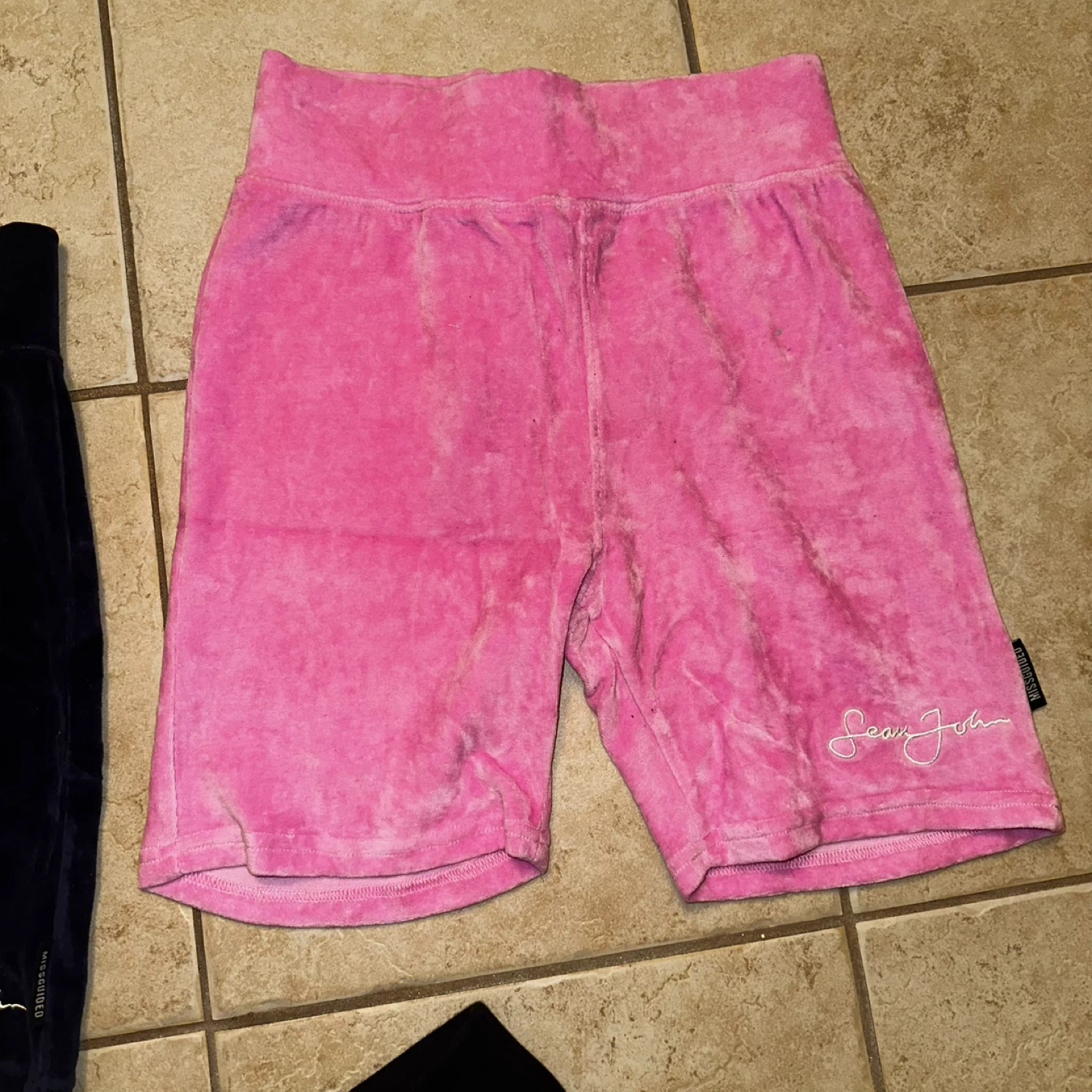 Velour Cycling Biker Shorts - photo 4
