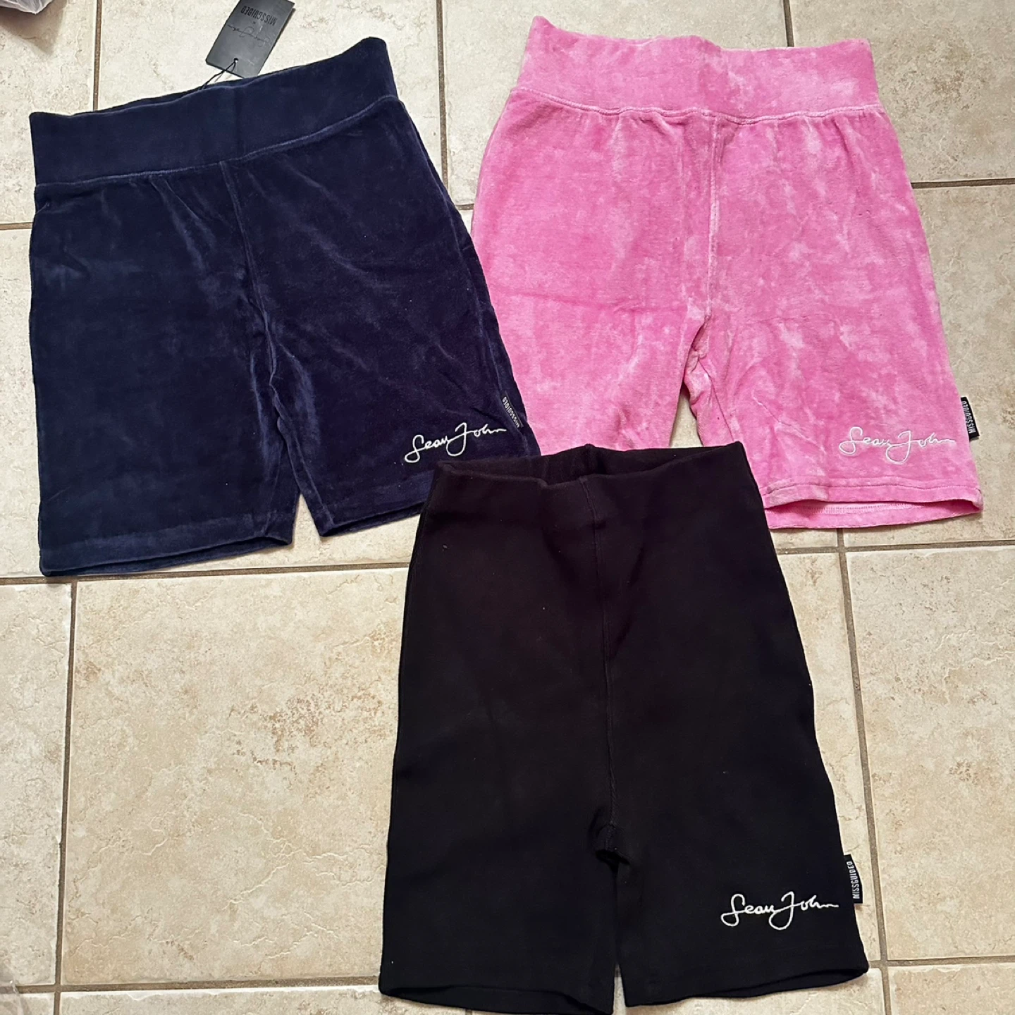 Velour Cycling Biker Shorts
