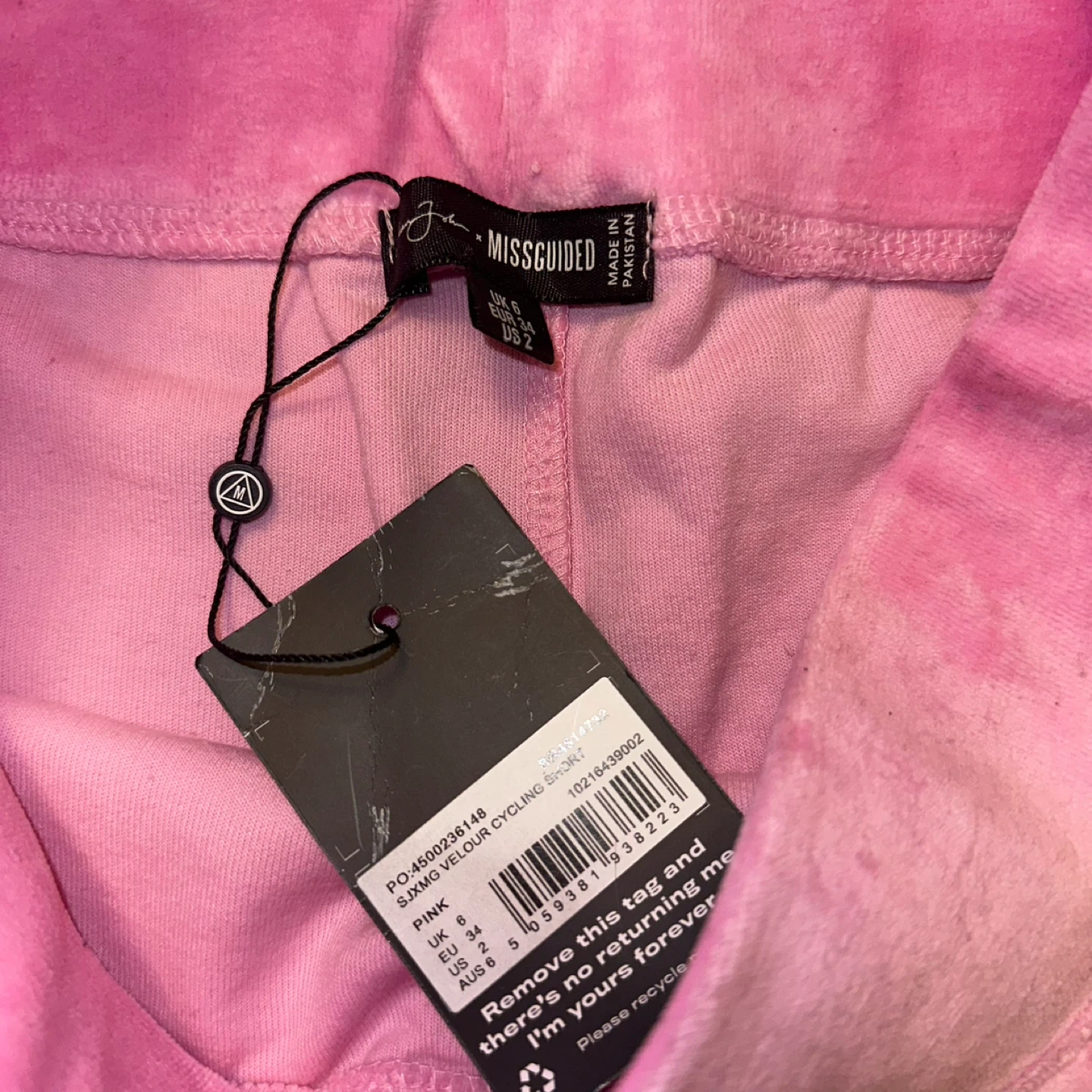 Velour Cycling Biker Shorts - photo 5