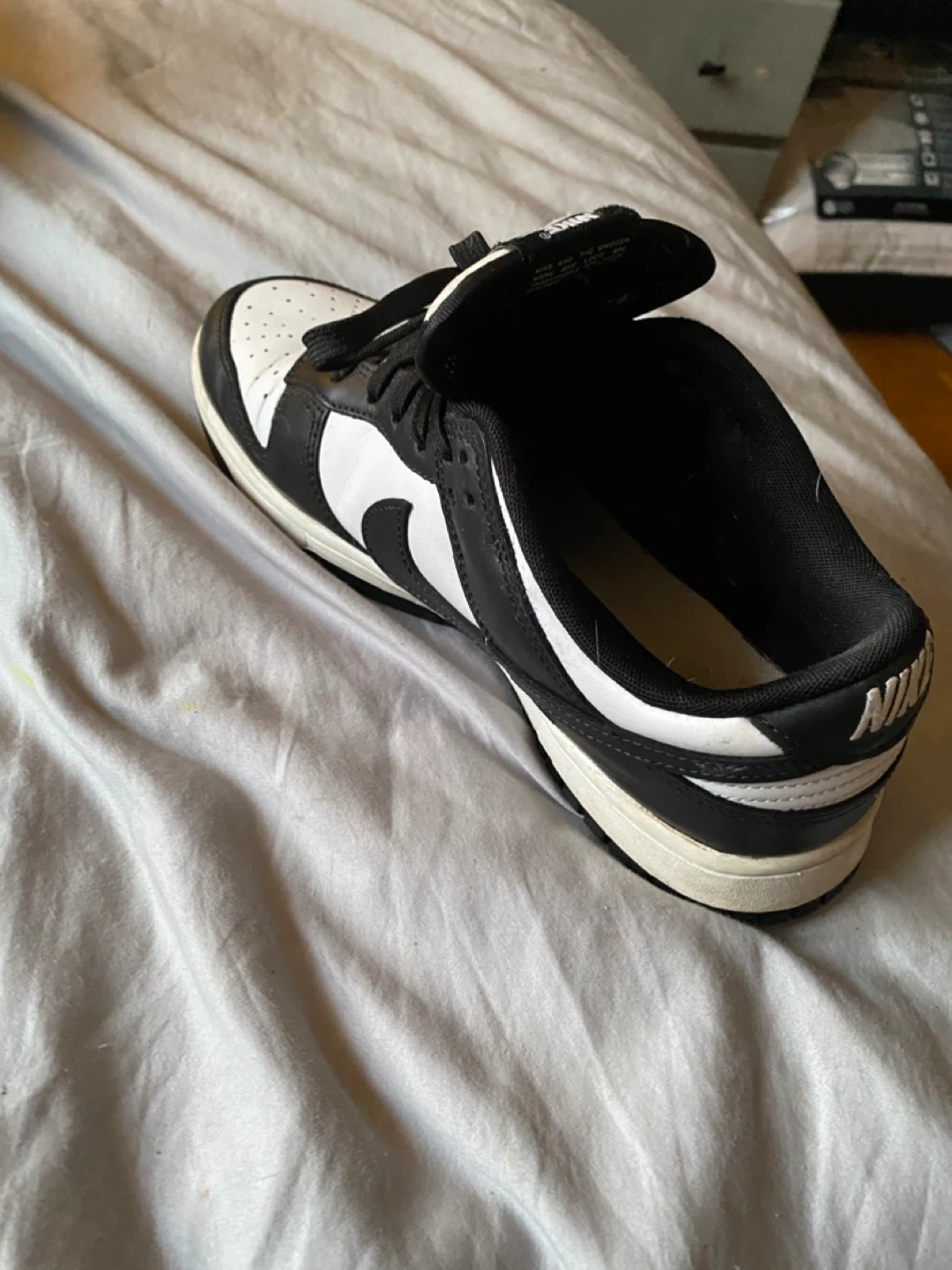Nike Dunk Low Black White Sneakers - photo 3