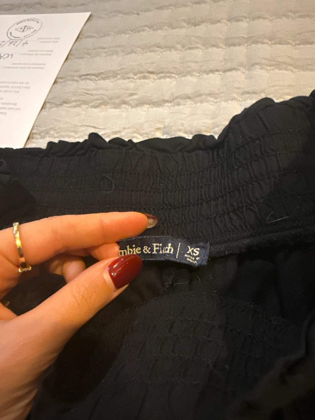 Abercrombie & Fitch Black Wide Leg Pants XS - photo 2