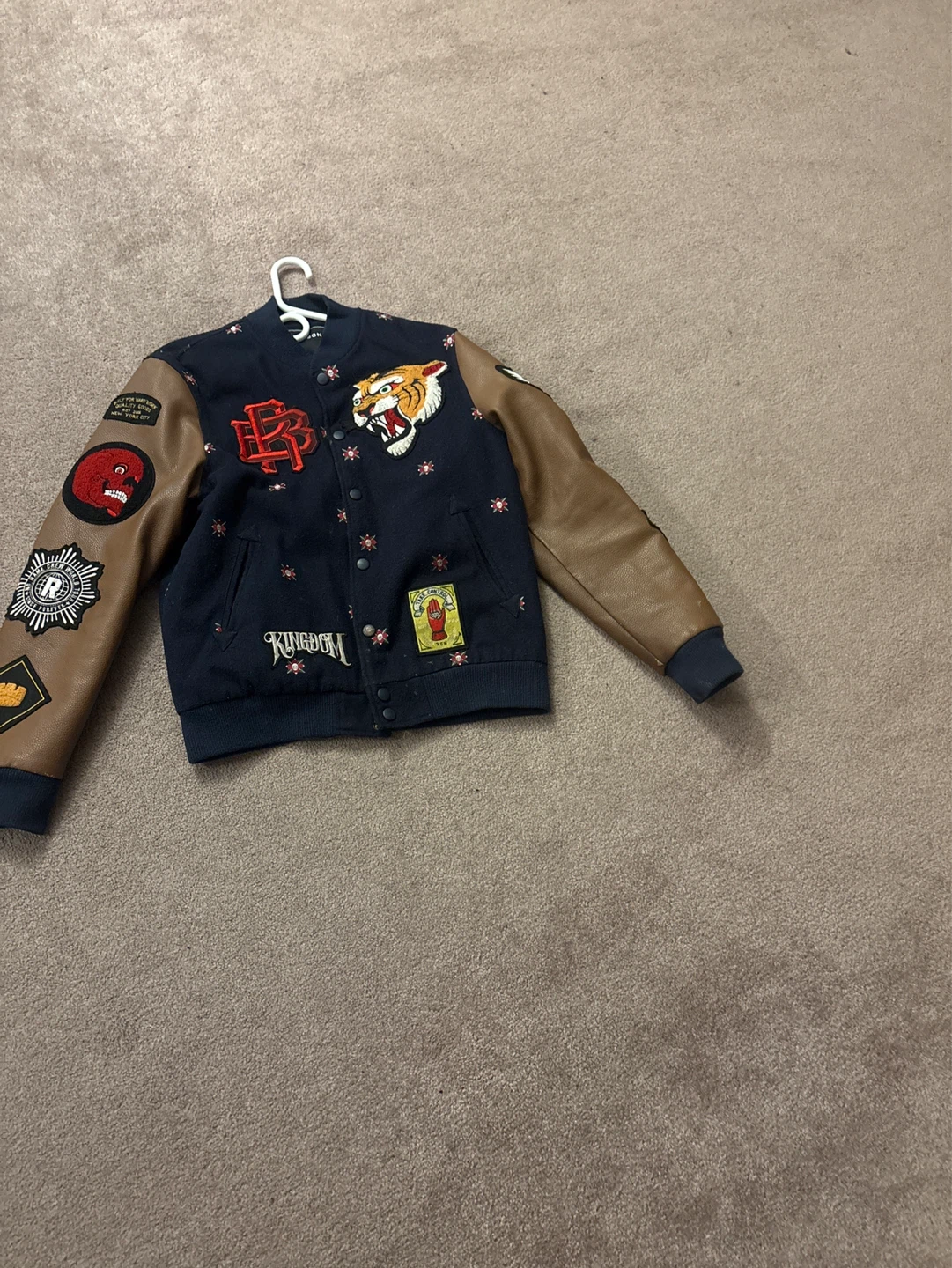 Kingdom Varsity Jacket with Patches