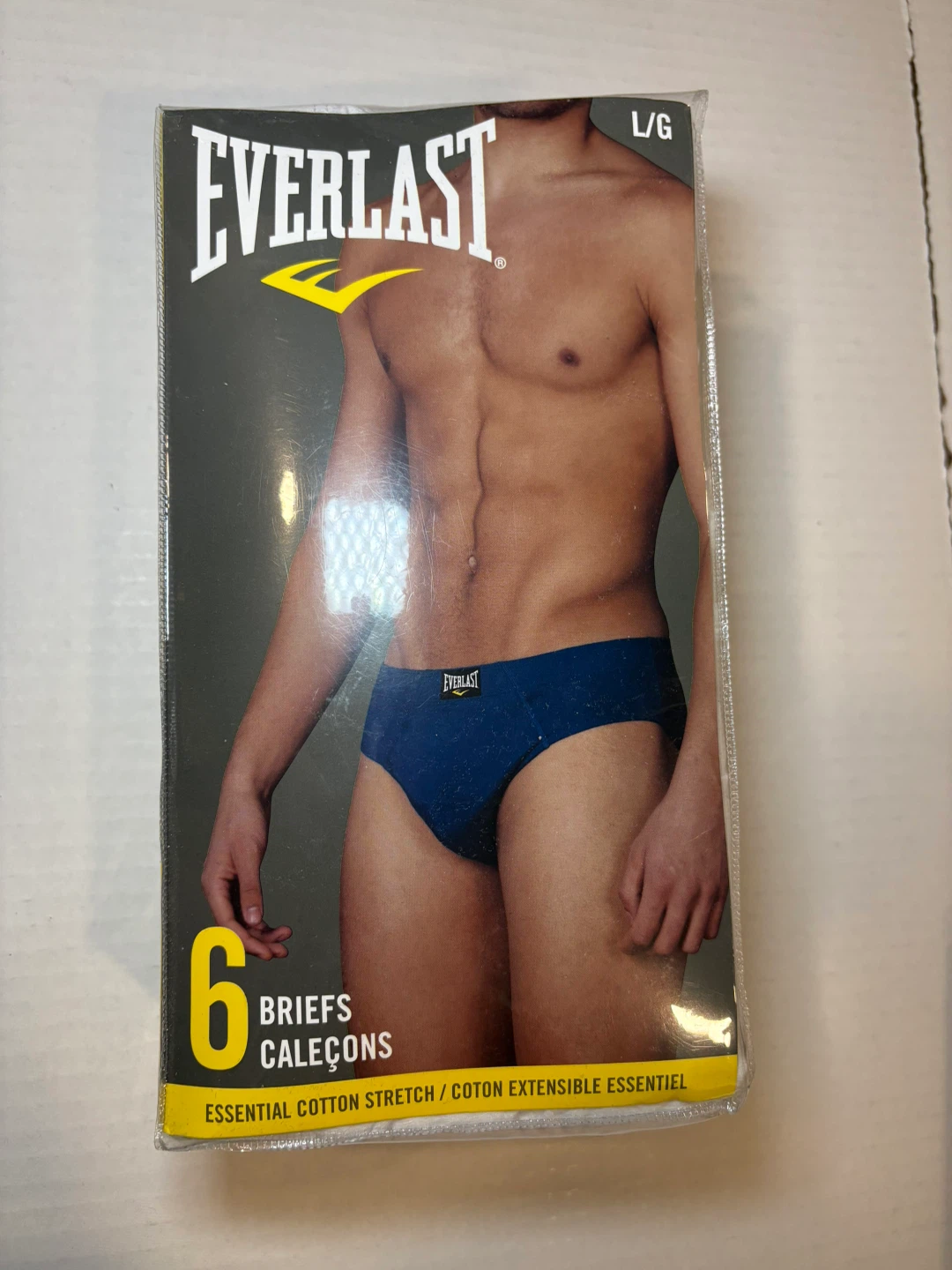 Everlast Men's 6 Pack Briefs white L/G