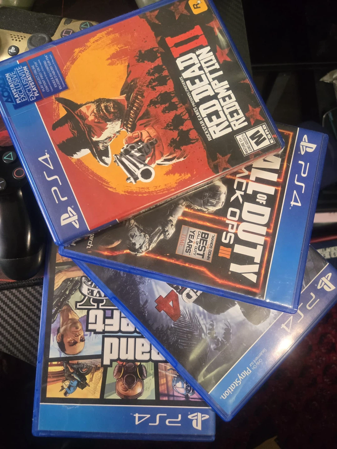 PlayStation 4 Pro Console with Games and Controllers - photo 3
