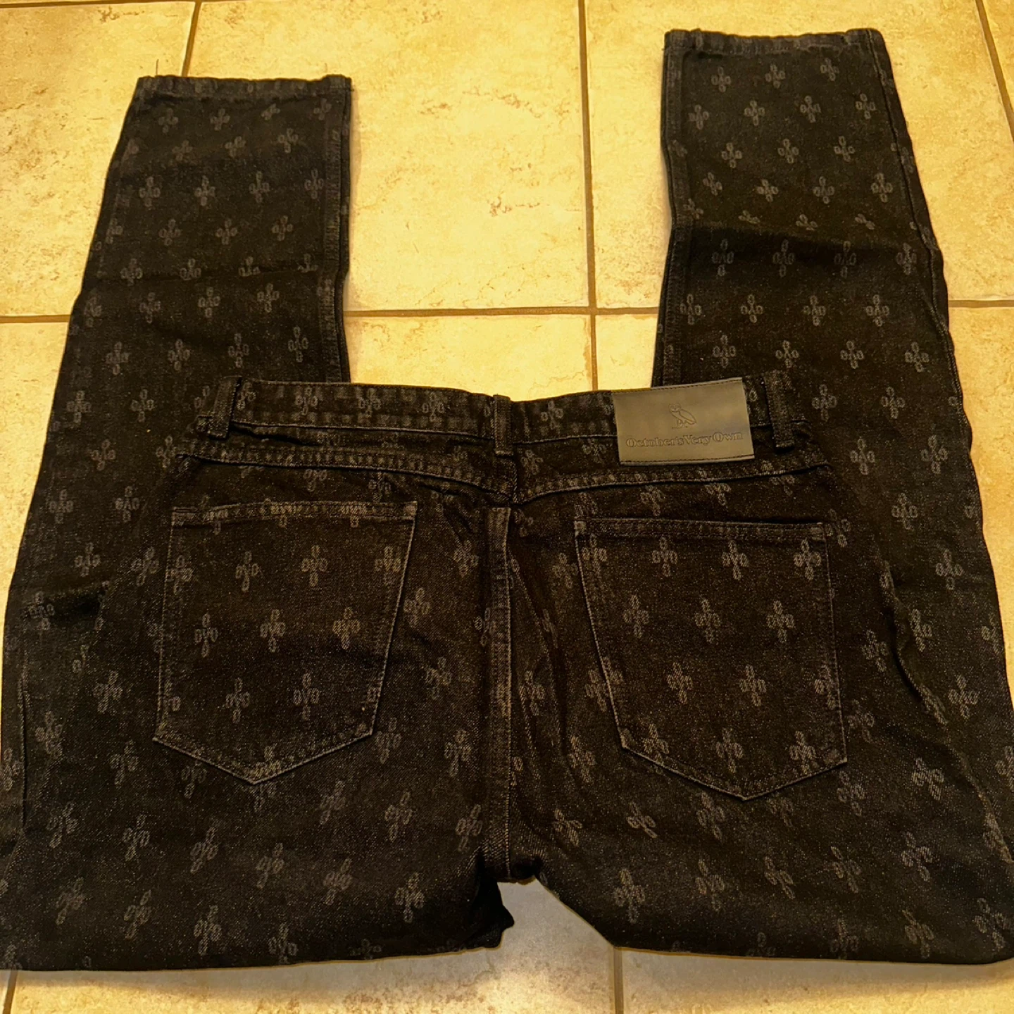 October's Very Own OVO All-Over Print Jeans - Size 32