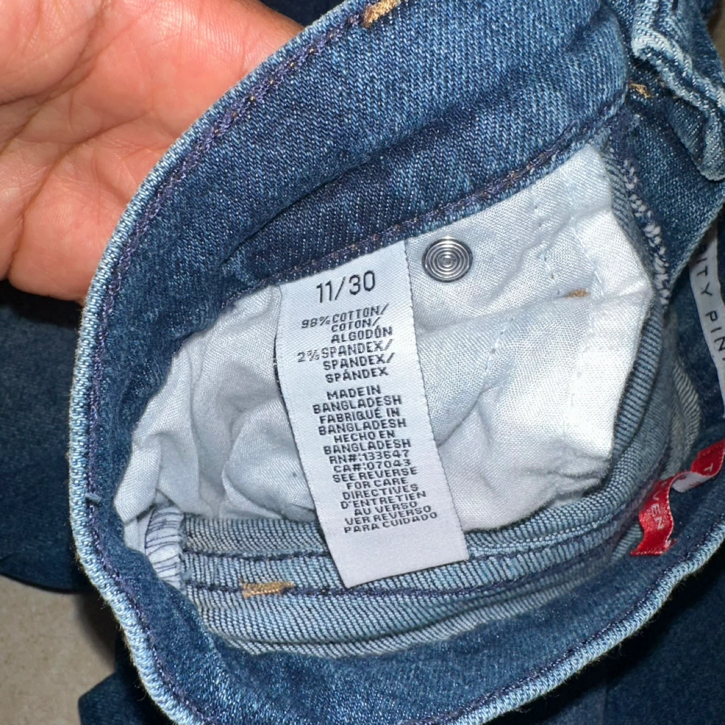 Celebrity Pink "The Eleven" Blue Denim Jeans Size 11/30 - photo 2