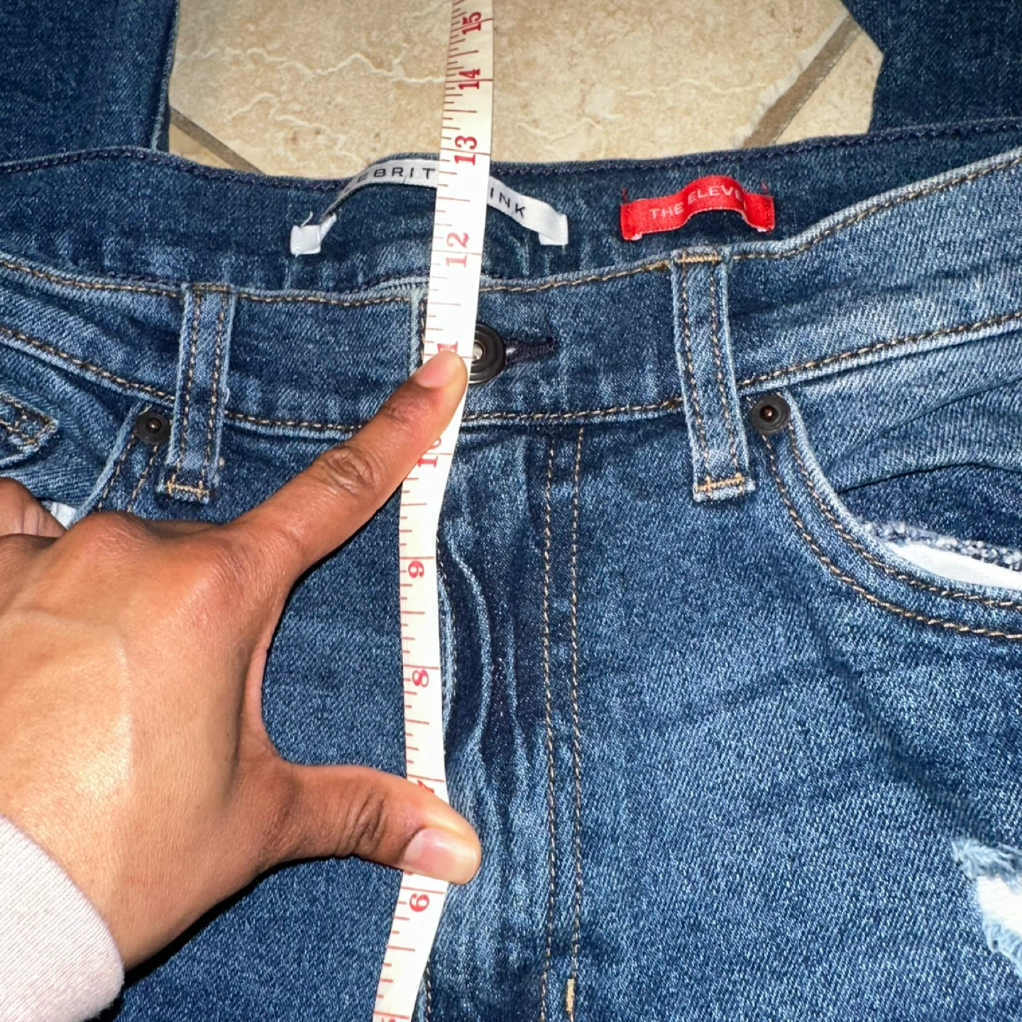 Celebrity Pink "The Eleven" Blue Denim Jeans Size 11/30 - photo 3