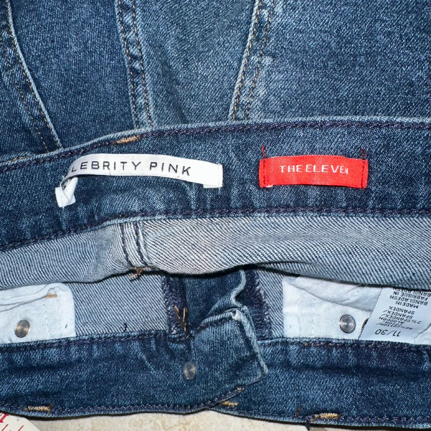 Celebrity Pink "The Eleven" Blue Denim Jeans Size 11/30 - photo 4