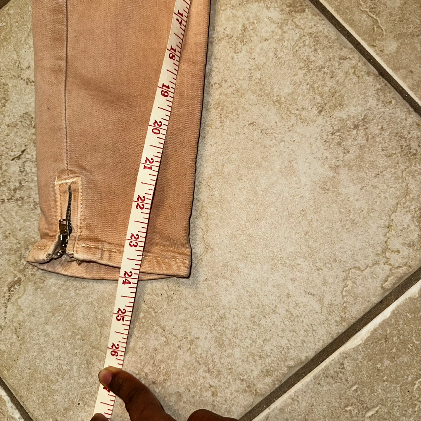 Zara Woman Denim Collection Peach Skinny Jeans - photo 4