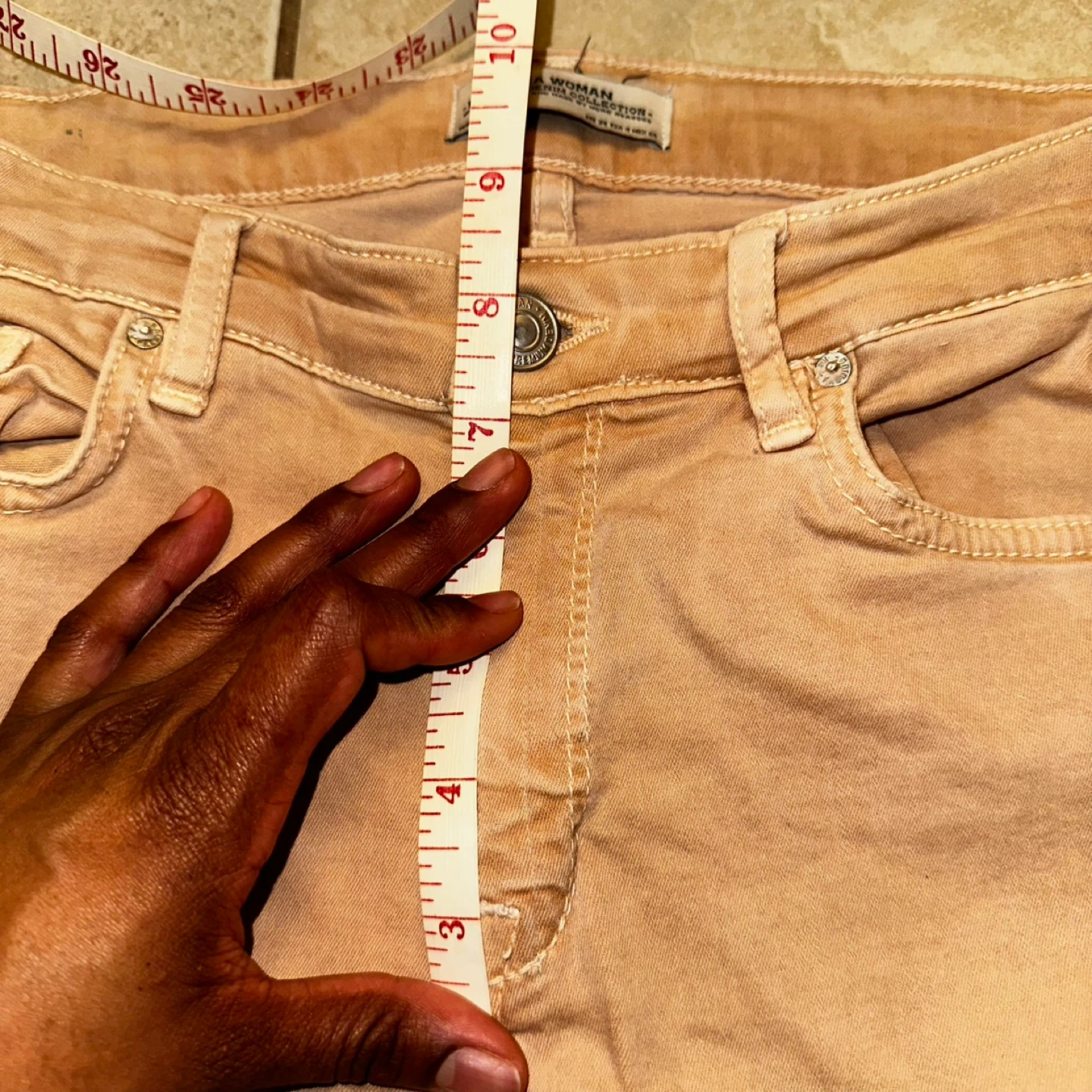 Zara Woman Denim Collection Peach Skinny Jeans - photo 3