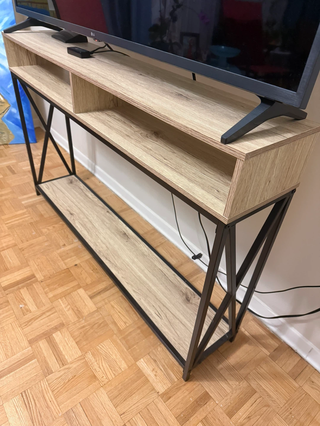 Slim Console Table with Shelving - photo 5