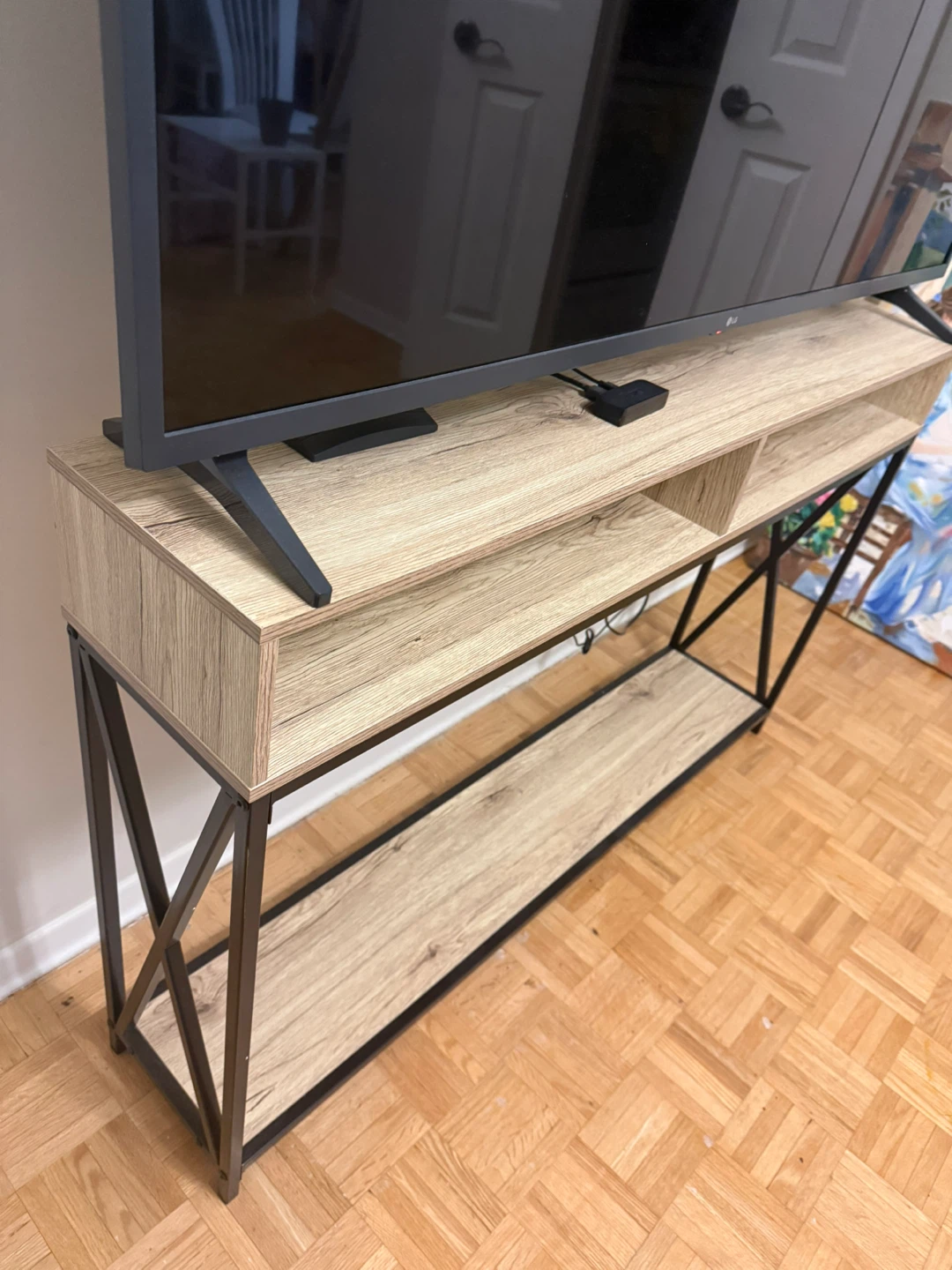 Slim Console Table with Shelving - photo 2