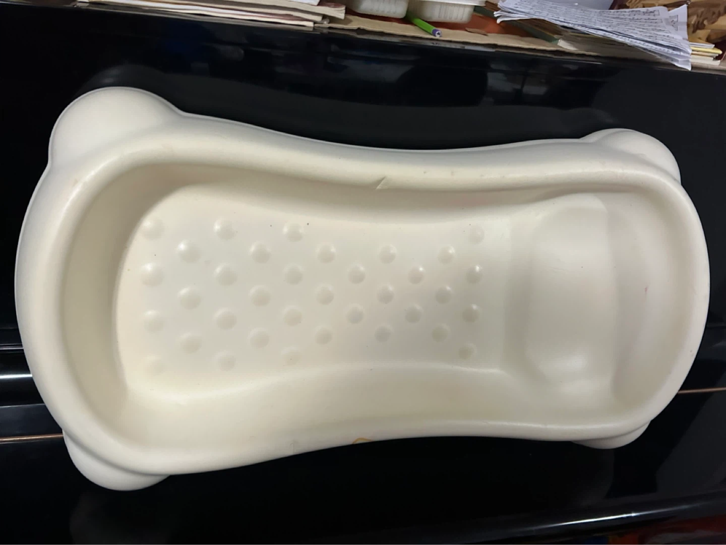 White Baby Foam Bathtub Support - photo 2