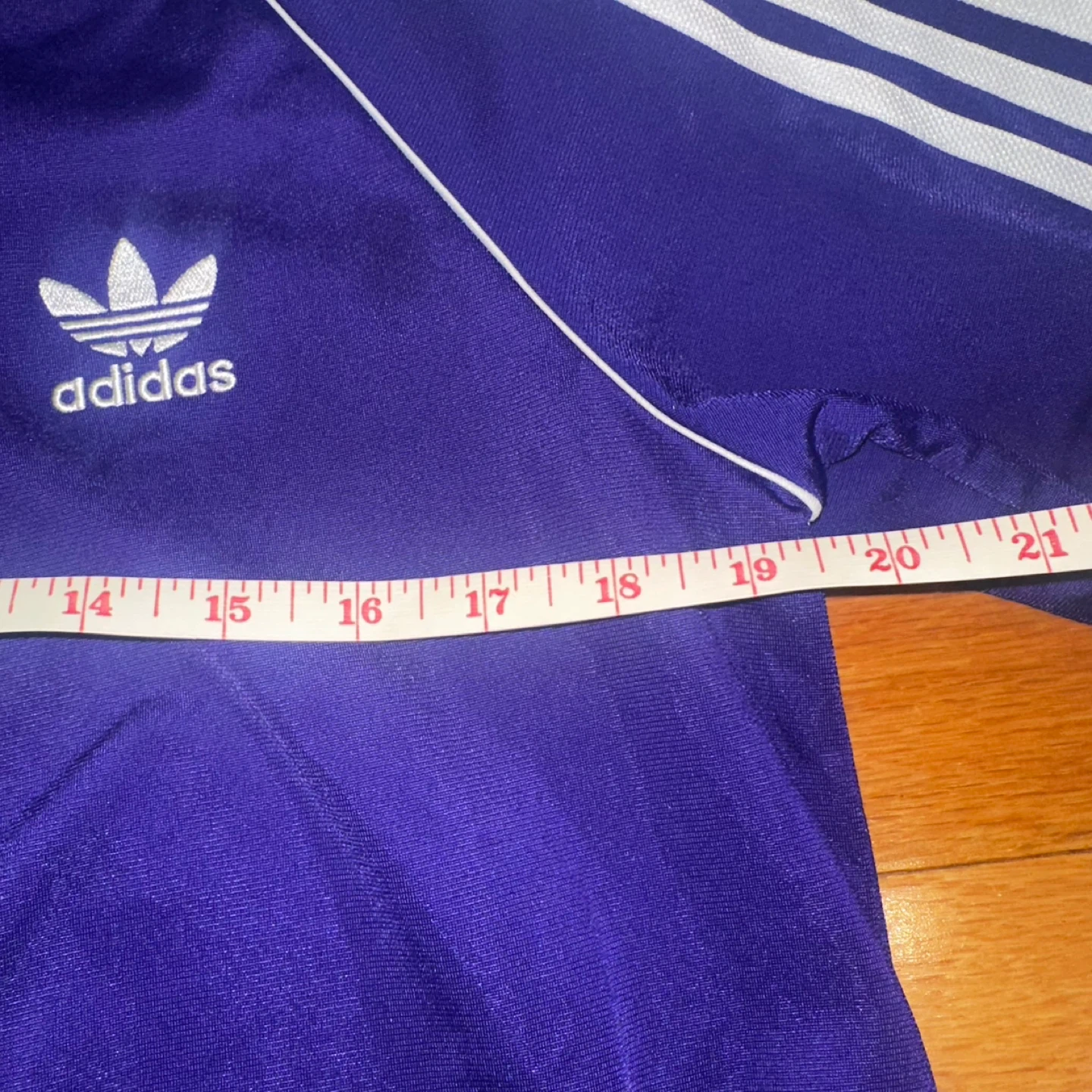 Adidas Track Jacket Purple White Stripes XL - photo 3