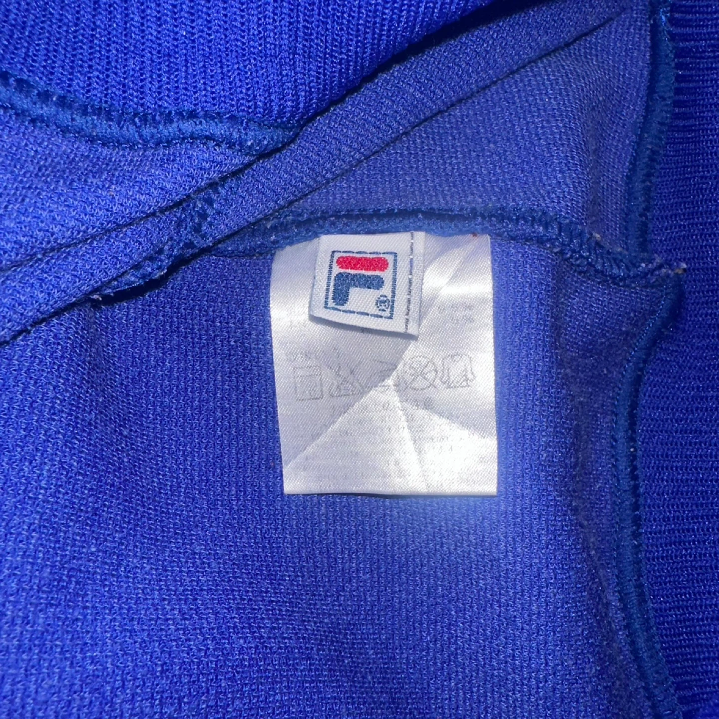 Fila Blue Quarter Zip Track Jacket Vintage Lrg - photo 5