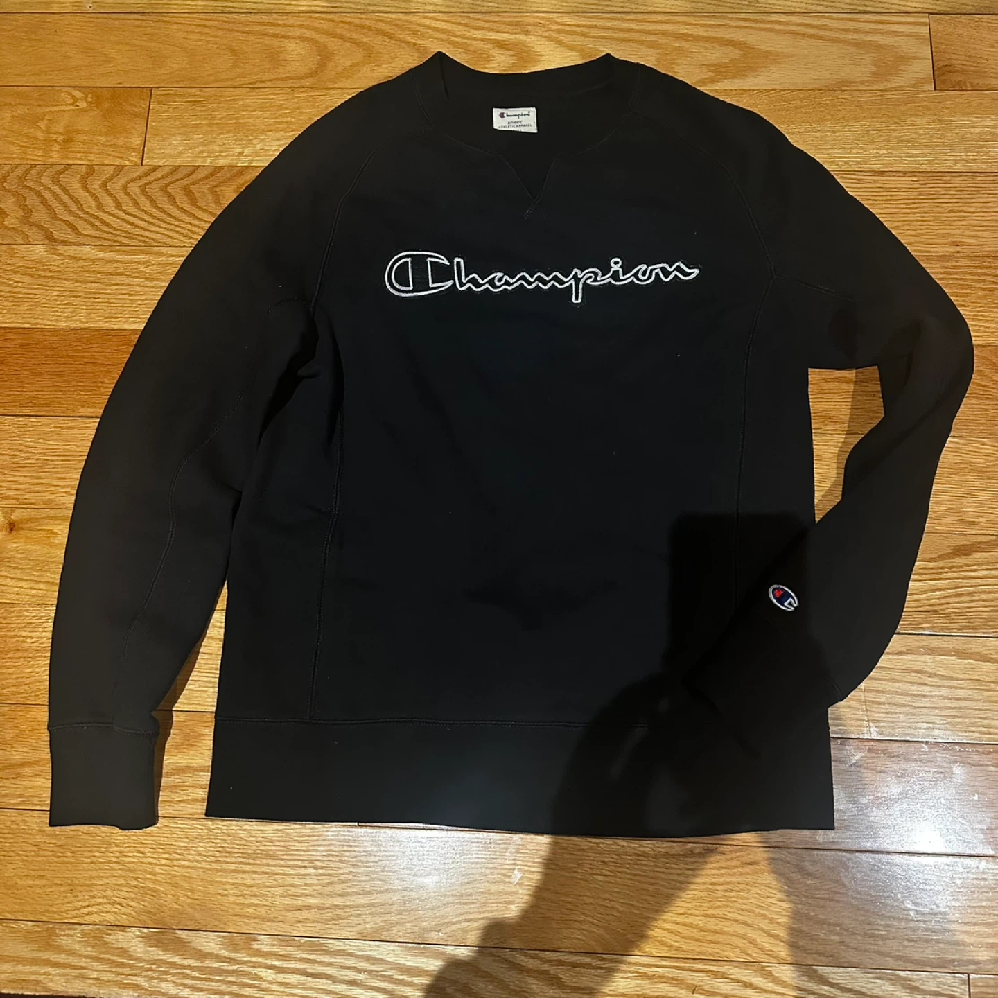 Champion Black Crewneck Sweatshirt - Small Petit - photo 2