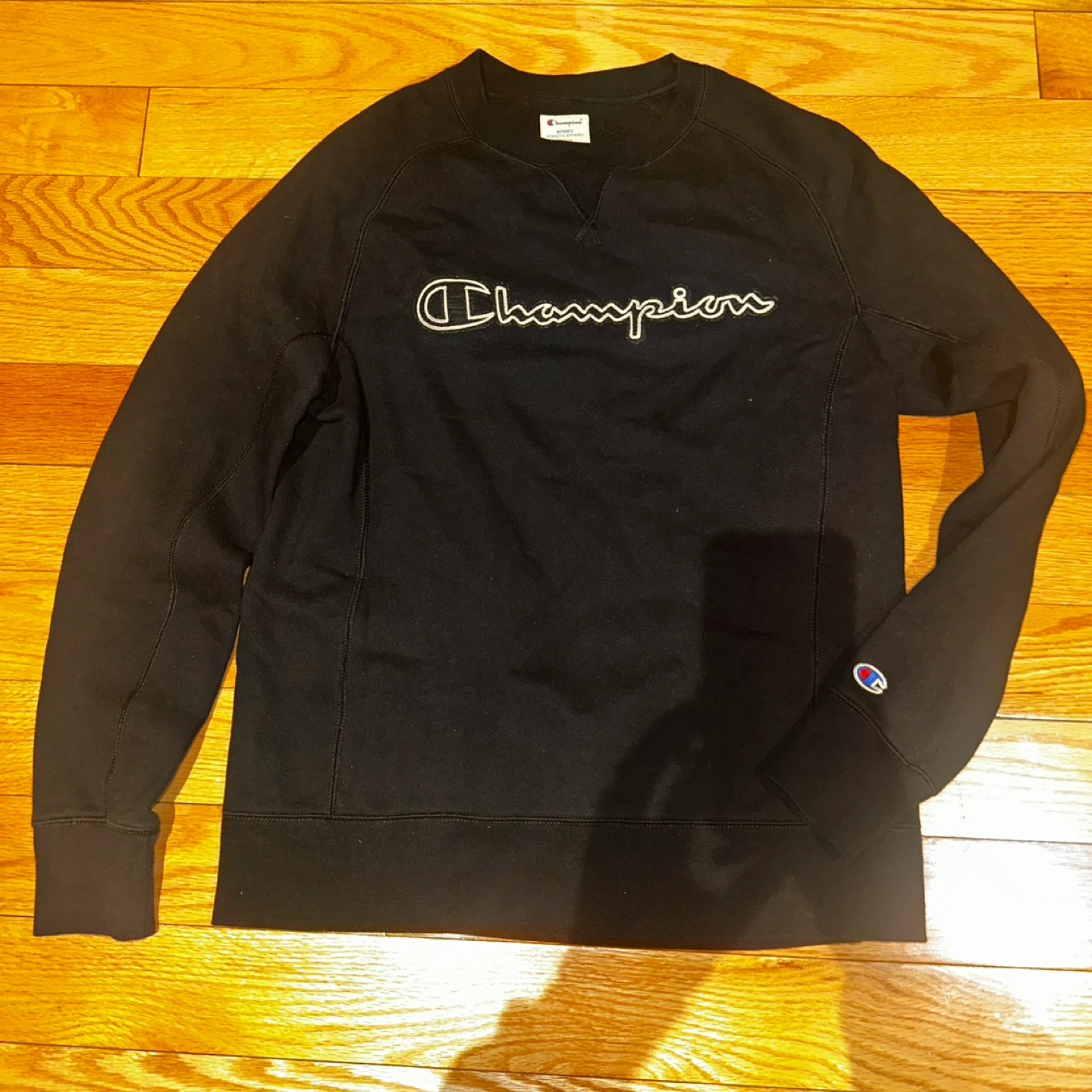 Champion Black Crewneck Sweatshirt - Small Petit