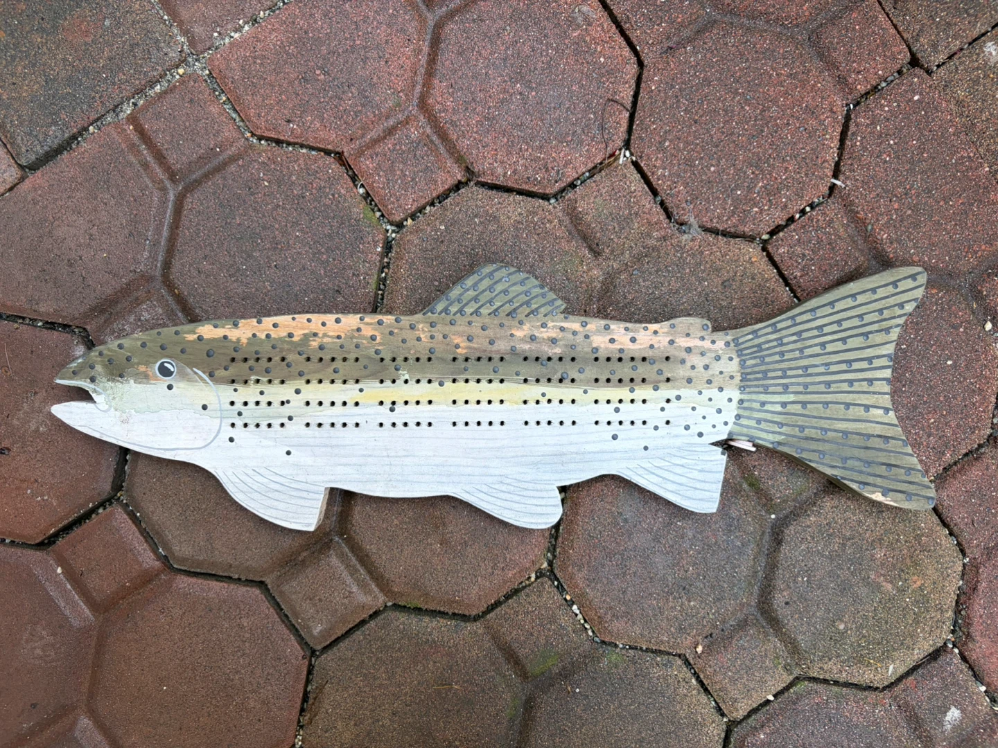 Beautiful hand made Hand Painted Fish Crib board