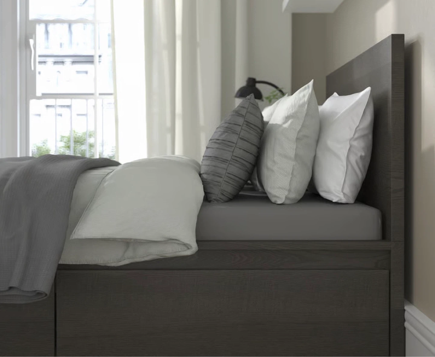 Californian king- IKEA MALM Bed- Dark Brown - photo 3