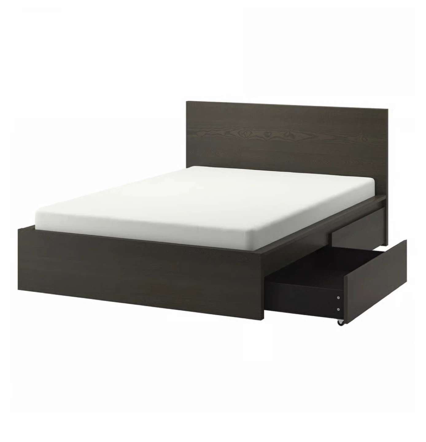 Californian king- IKEA MALM Bed- Dark Brown