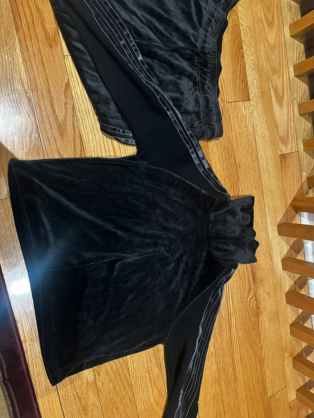 Velour Tracksuit Set - Black small - photo 2