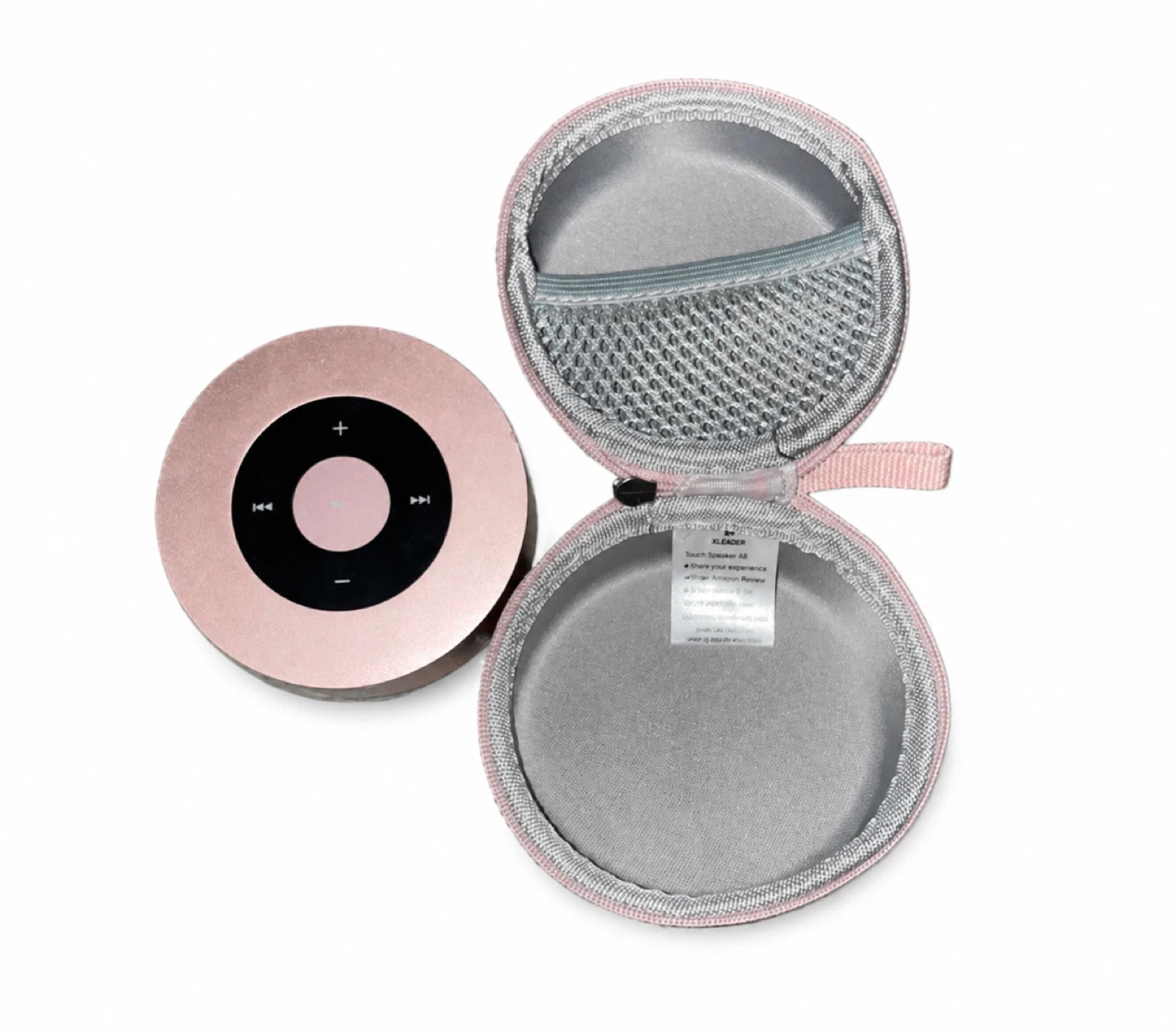 Rose Gold Bluetooth Speaker w/ Case – Portable Sound