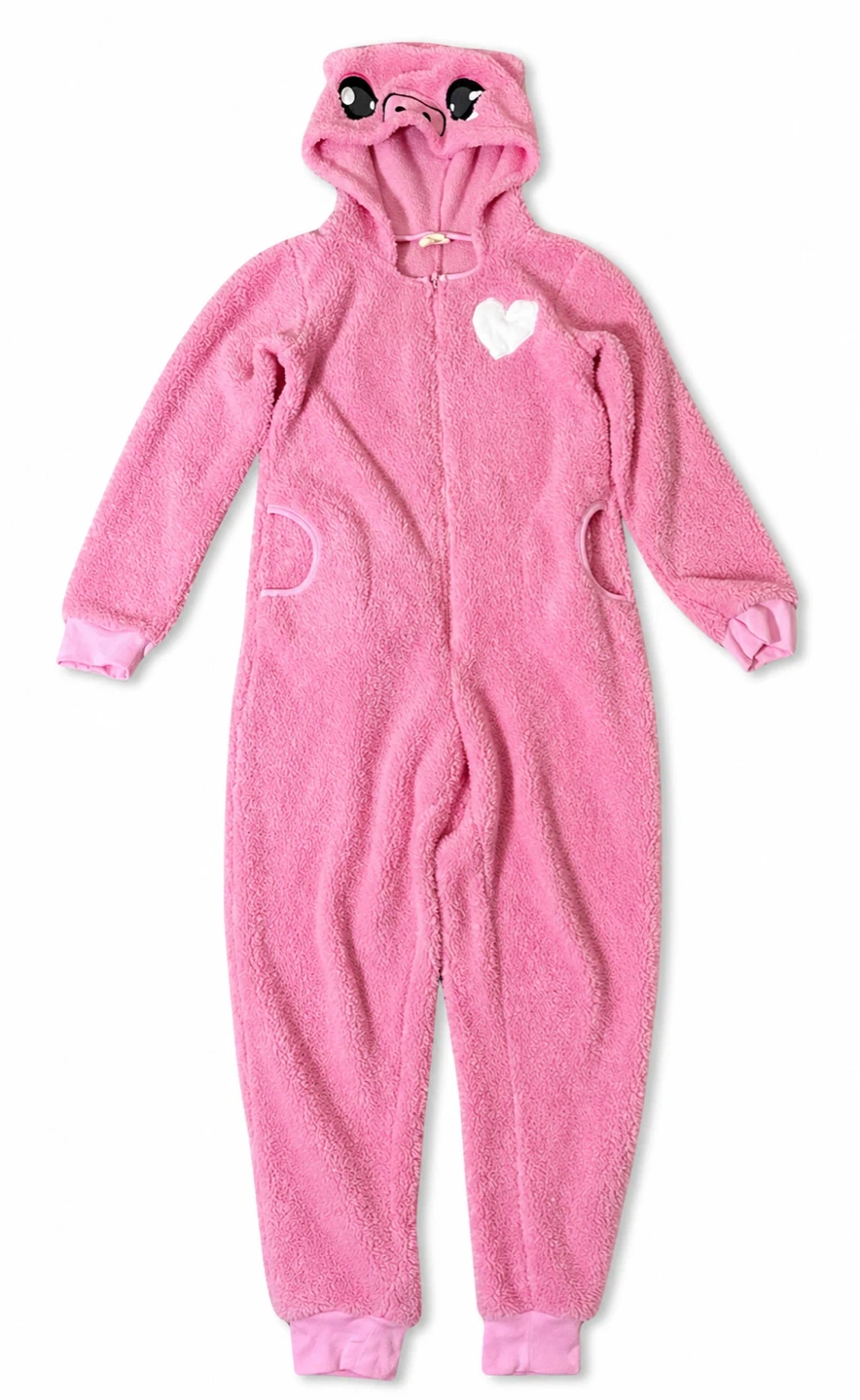 Pink Pig Onesie Pajamas ☺️Cozy Fleece Costume (Size S)