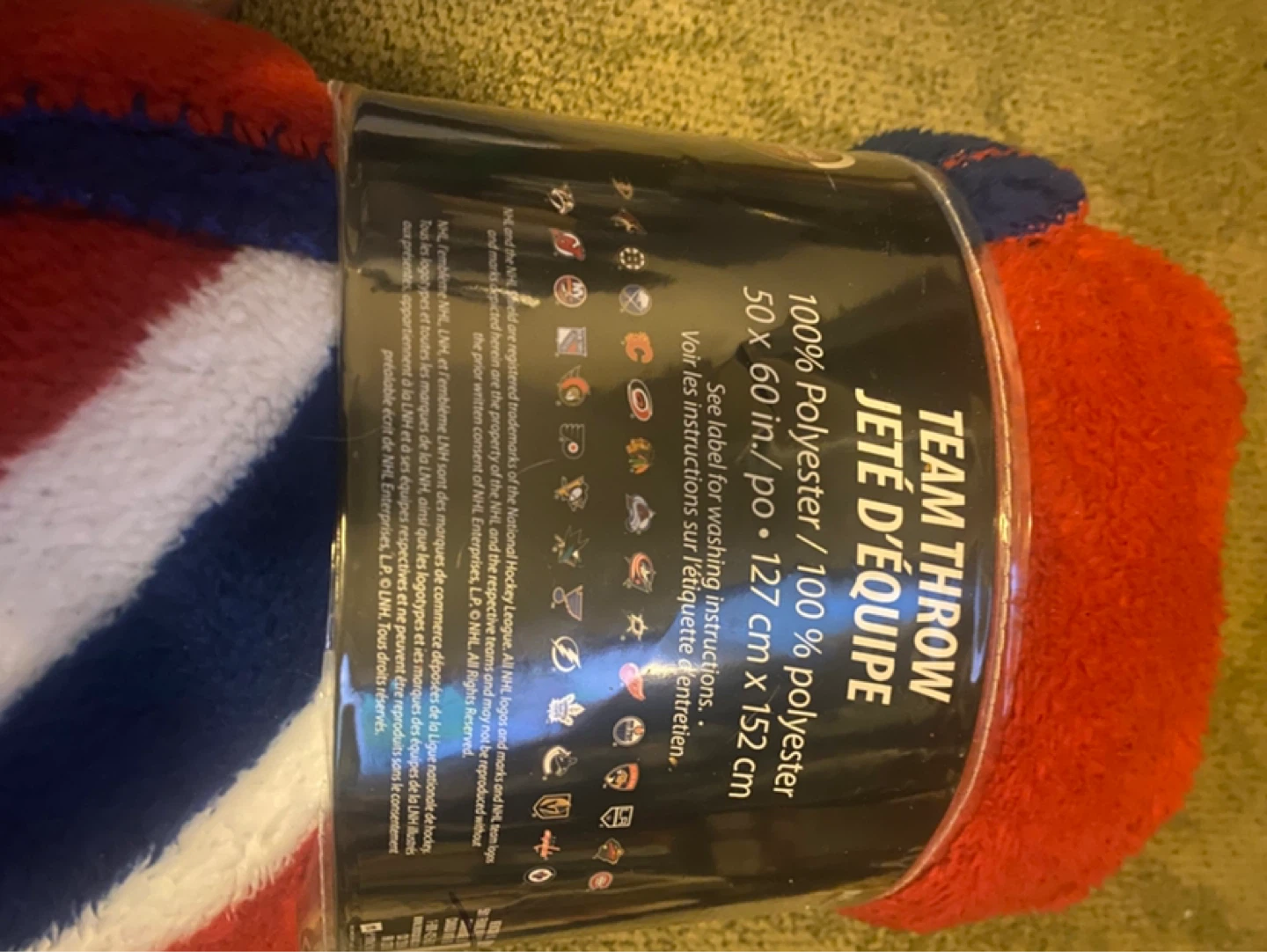 Large NHL Montreal Canadiens Throw Blanket - photo 4