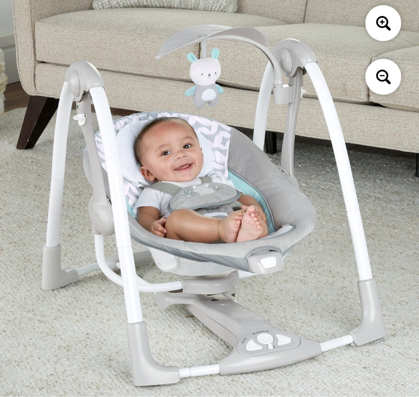 Ingenuity ConvertMe Swing-2-Seat Portable Swing - Raylan