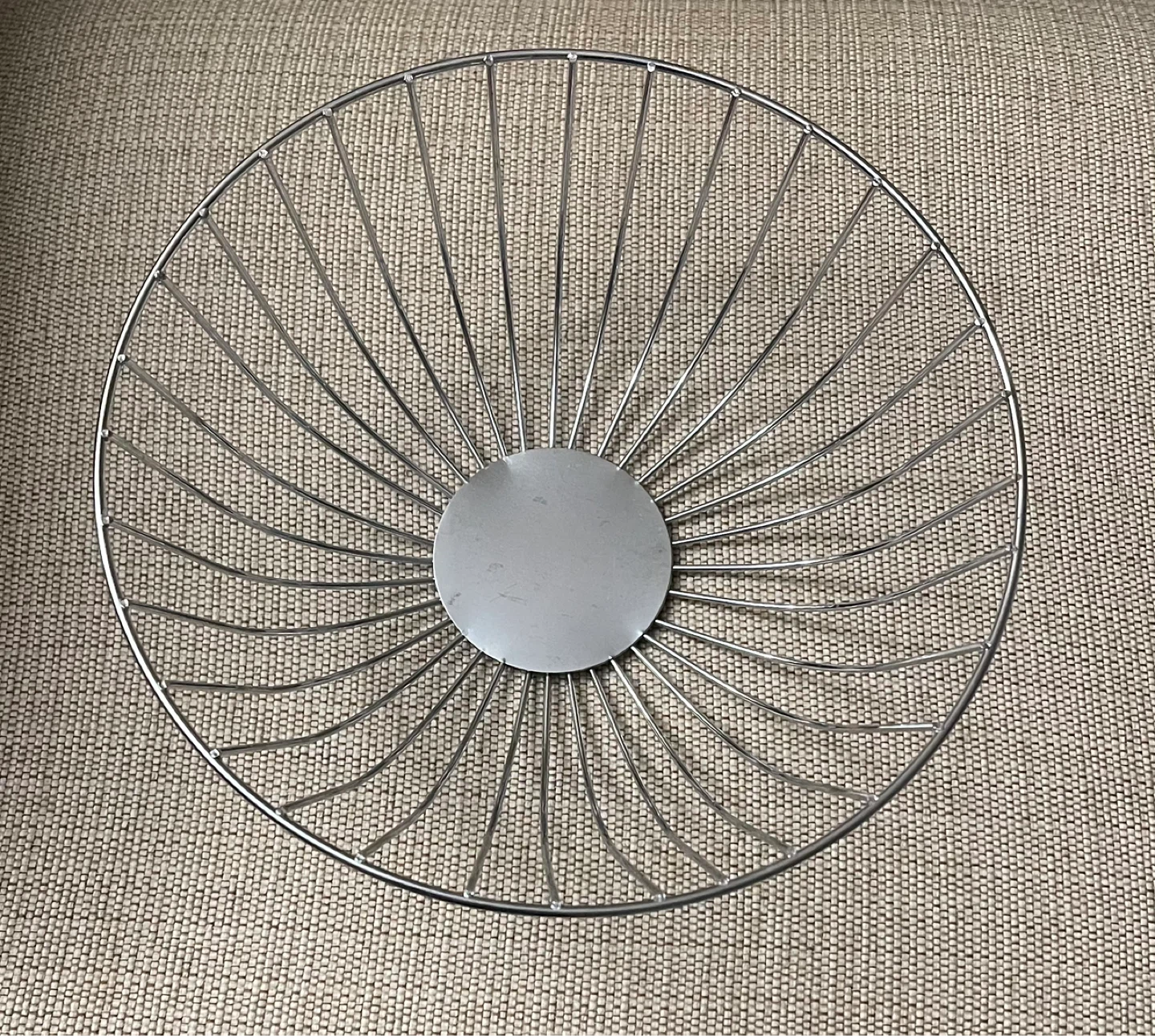 🌱 Brand New Large Modern Silver Wire Fruit/Vegetable Bowl