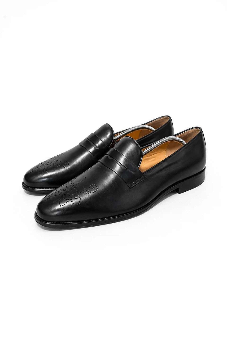 Louis Vuitton Black Leather Penny Loafers - photo 2
