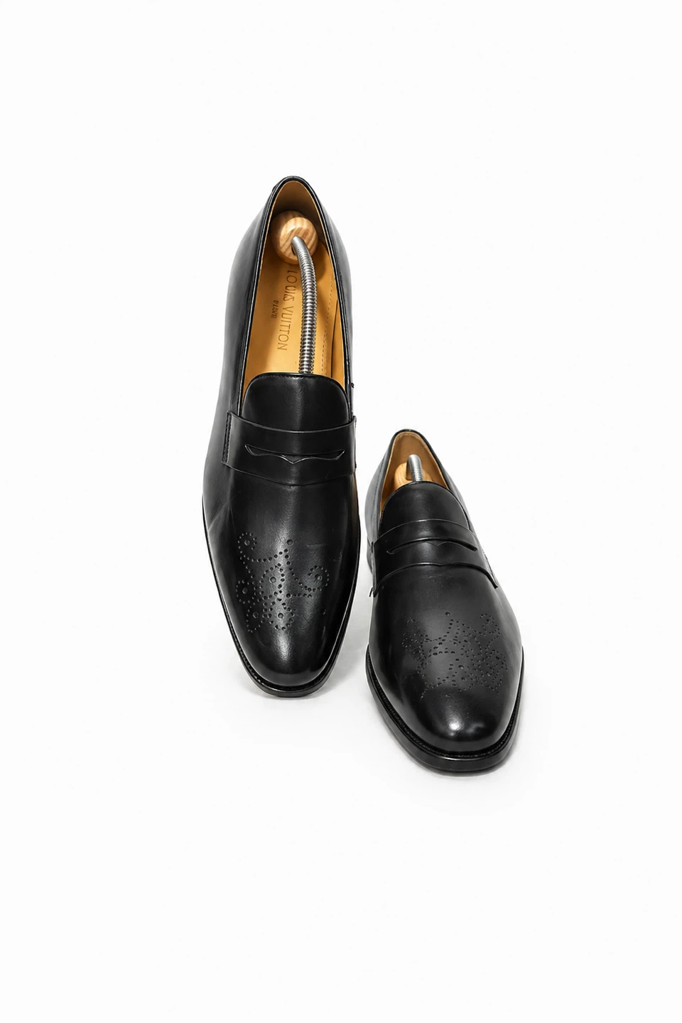 Louis Vuitton Black Leather Penny Loafers - photo 3