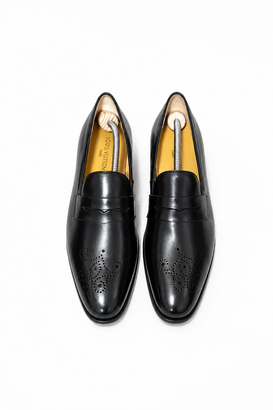 Louis Vuitton Black Leather Penny Loafers - photo 5