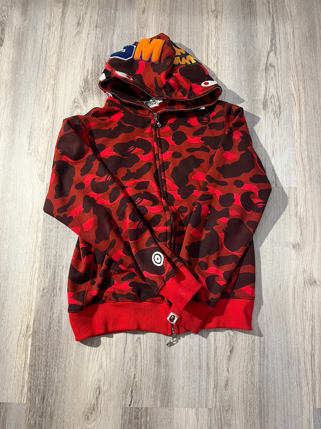 A Bathing Ape Camo Full Zip Hoodie