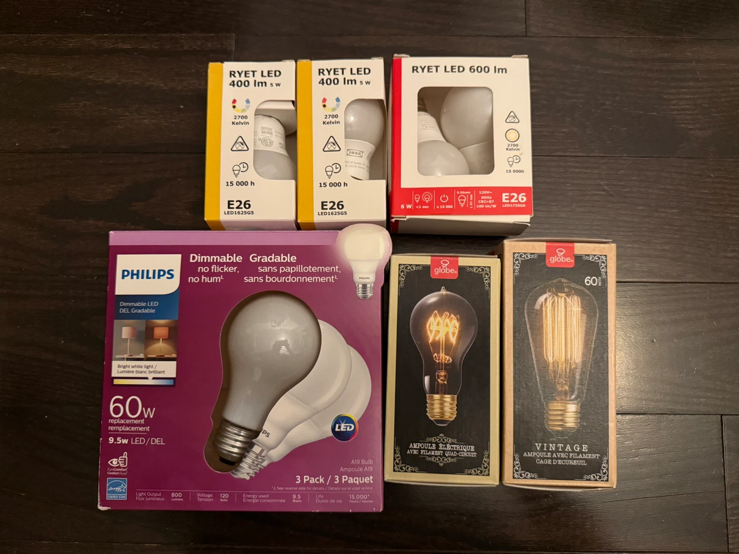 Different Bulbs