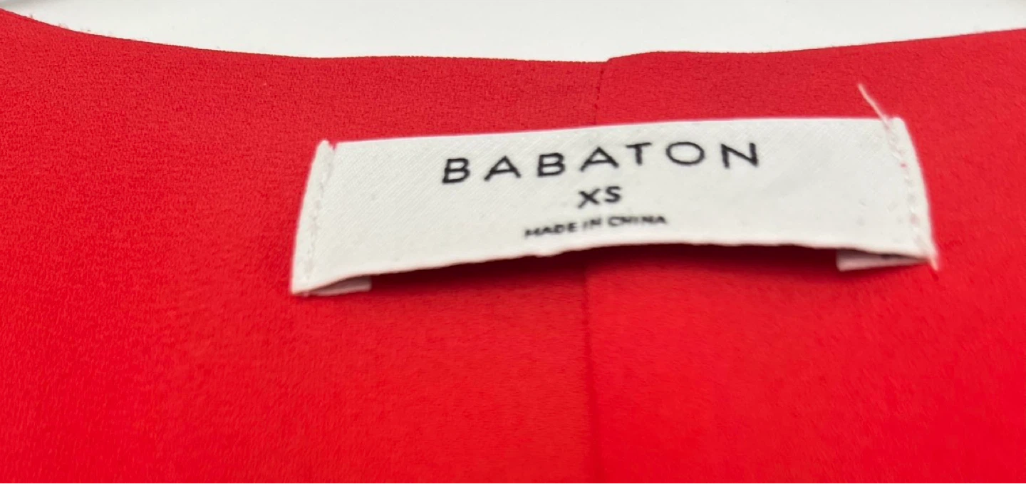 Babaton Red Wrap Dress XS - photo 3