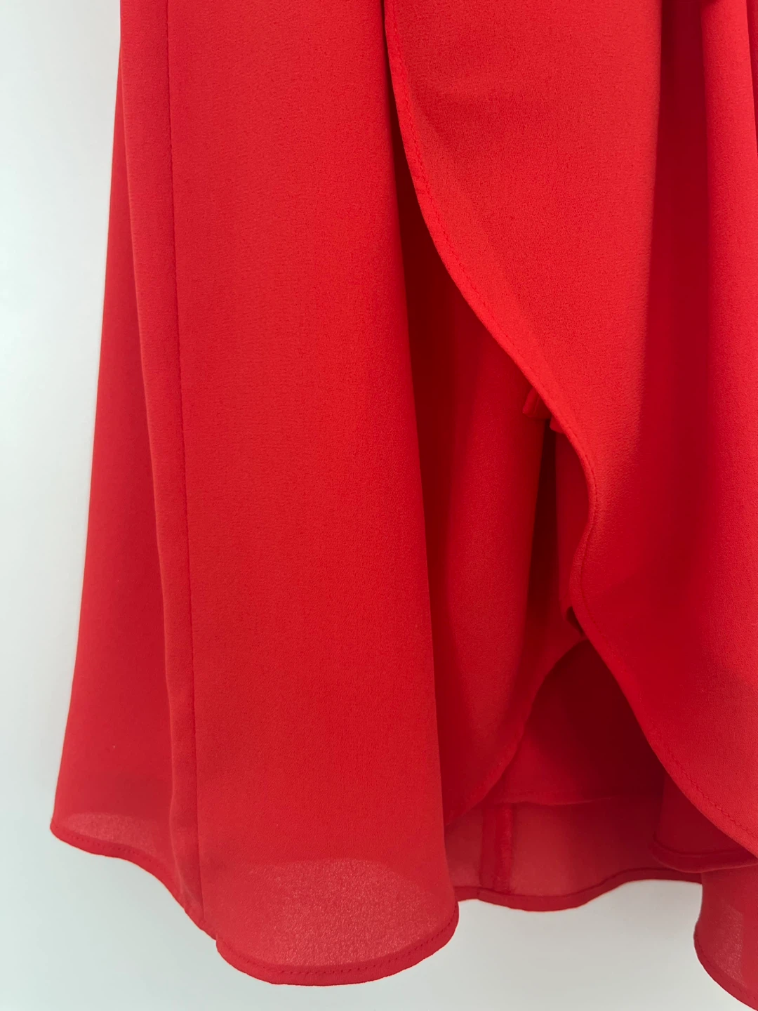 Babaton Red Wrap Dress XS - photo 2