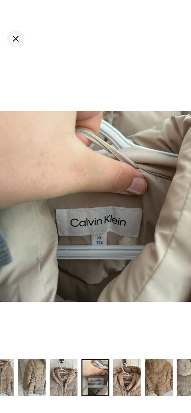 Calvin Klein Puffer Jacket - XL - Tan - photo 4