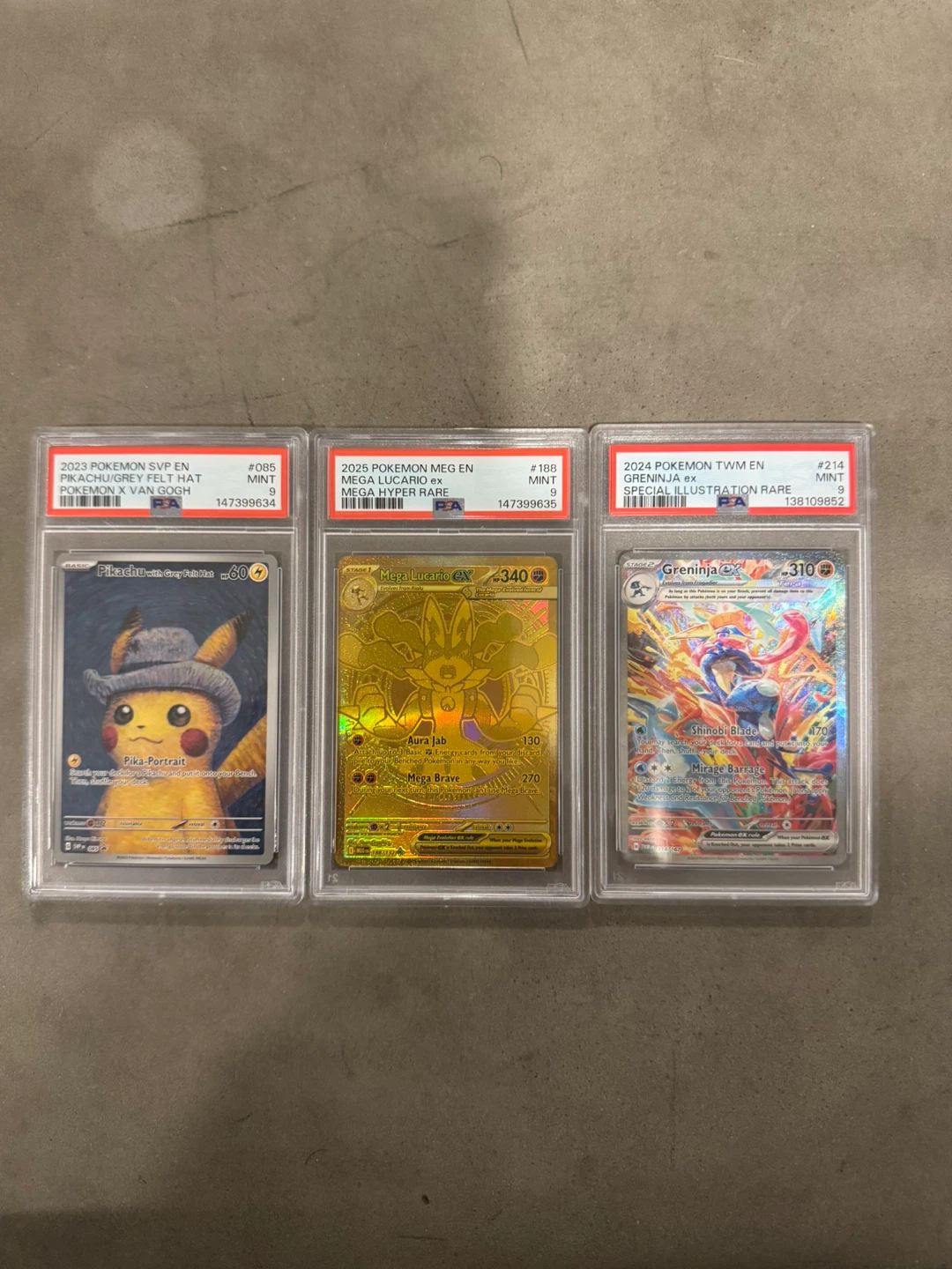 Pokemon TCG Cards: Pikachu, Mega Lucario EX, Greninja EX