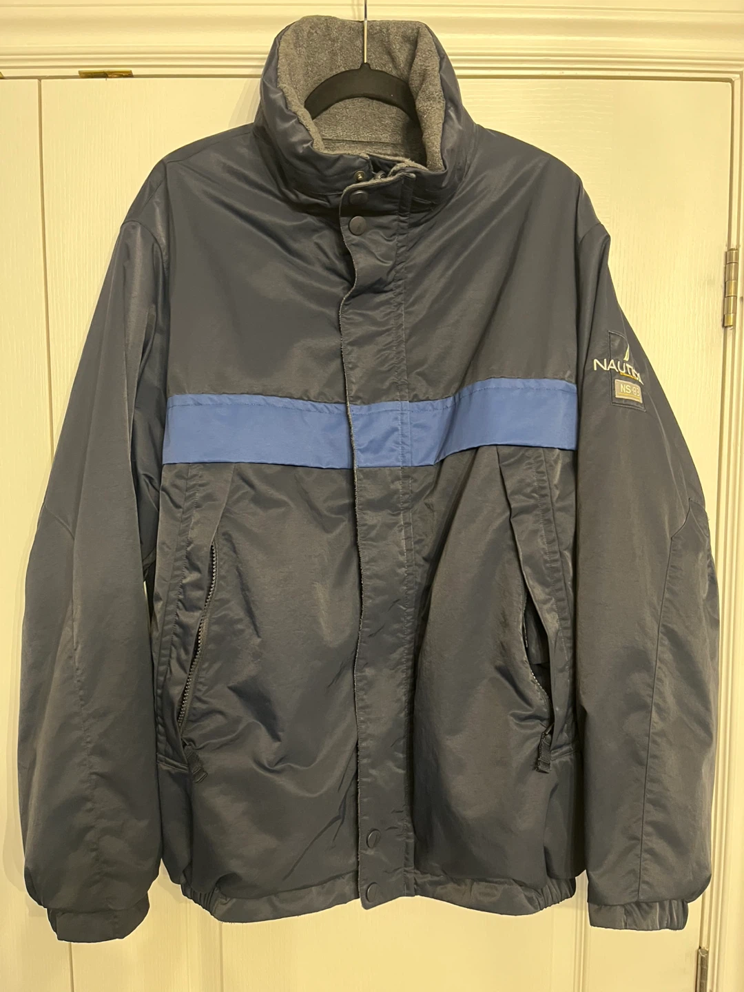 Nautica Men's Jacket Size XL Reversible Navy and Grey - photo 2