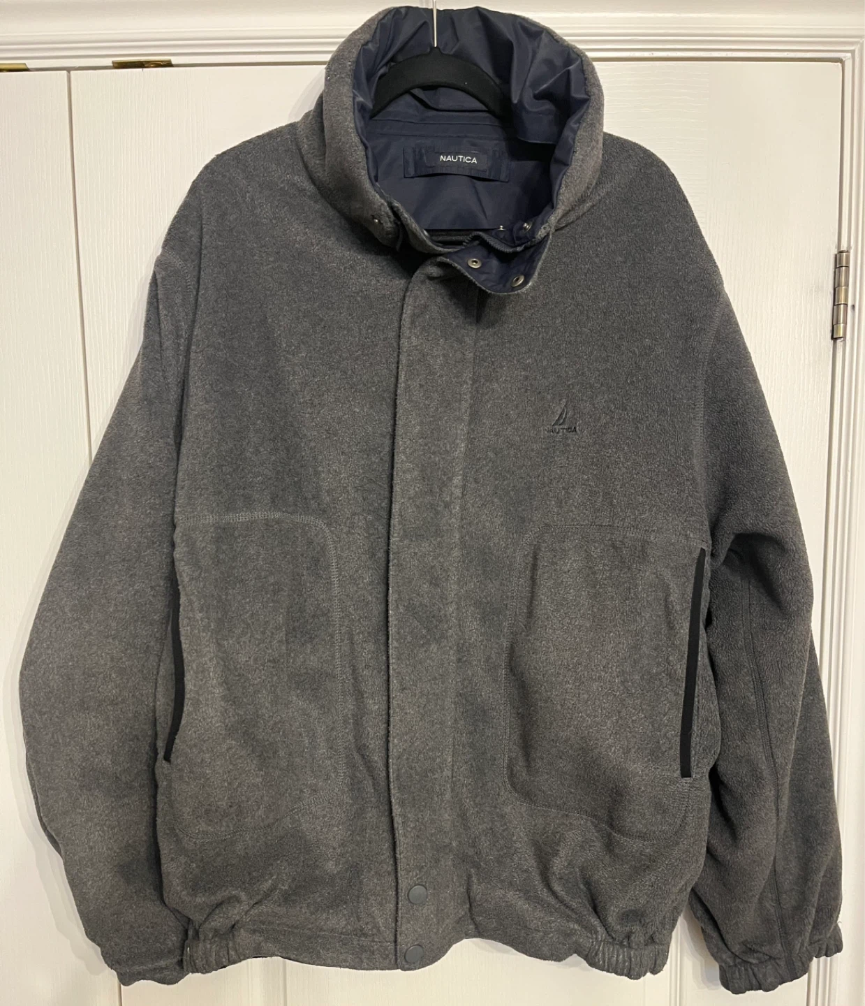 Nautica Men's Jacket Size XL Reversible Navy and Grey - photo 4