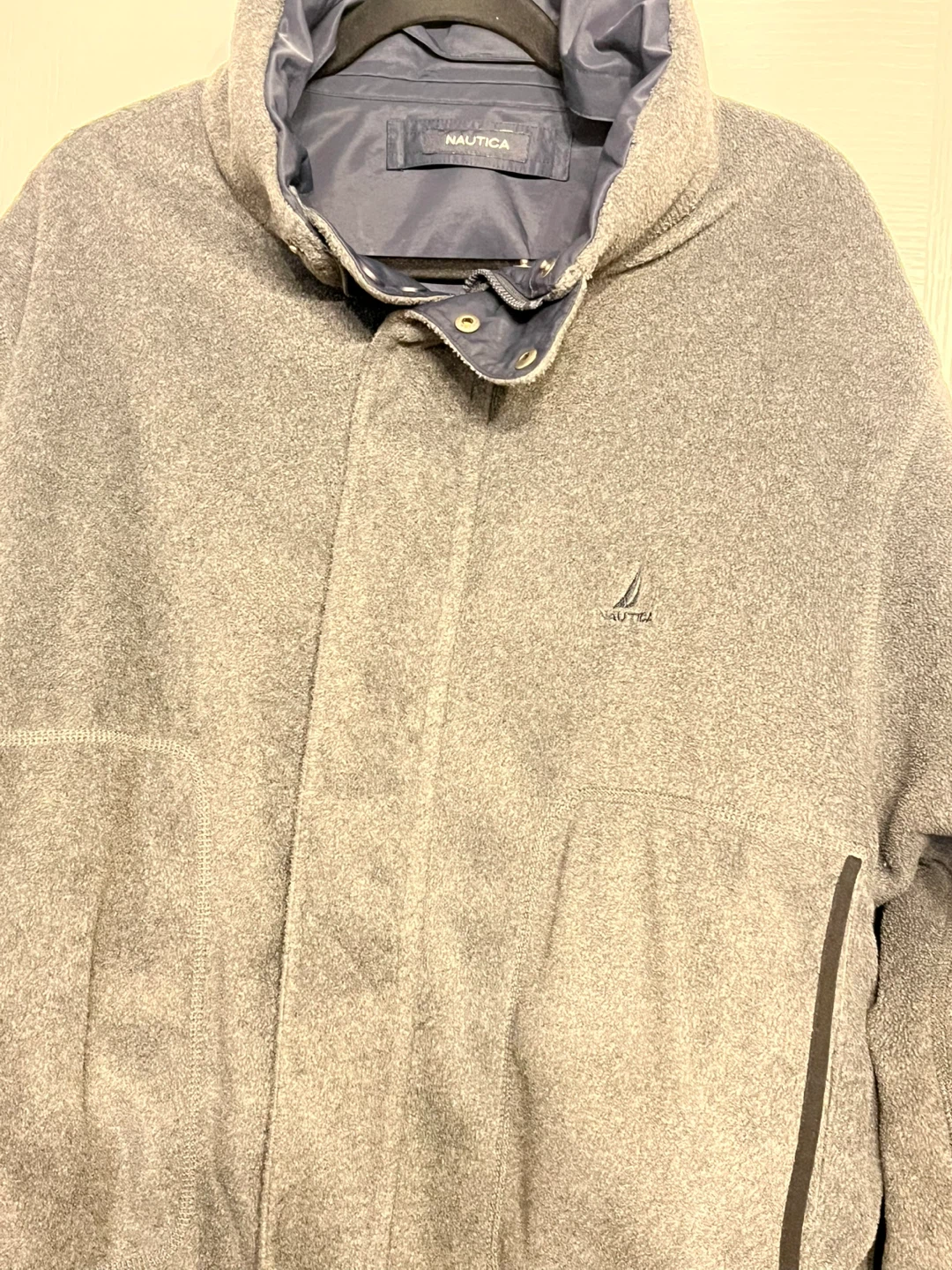 Nautica Men's Jacket Size XL Reversible Navy and Grey - photo 5